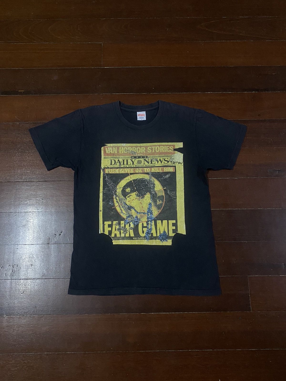 Supreme Supreme x Dash Snow Saddam Hussein newspaper Tee Size US M / EU 48-50 / 2 - 2 Thumbnail