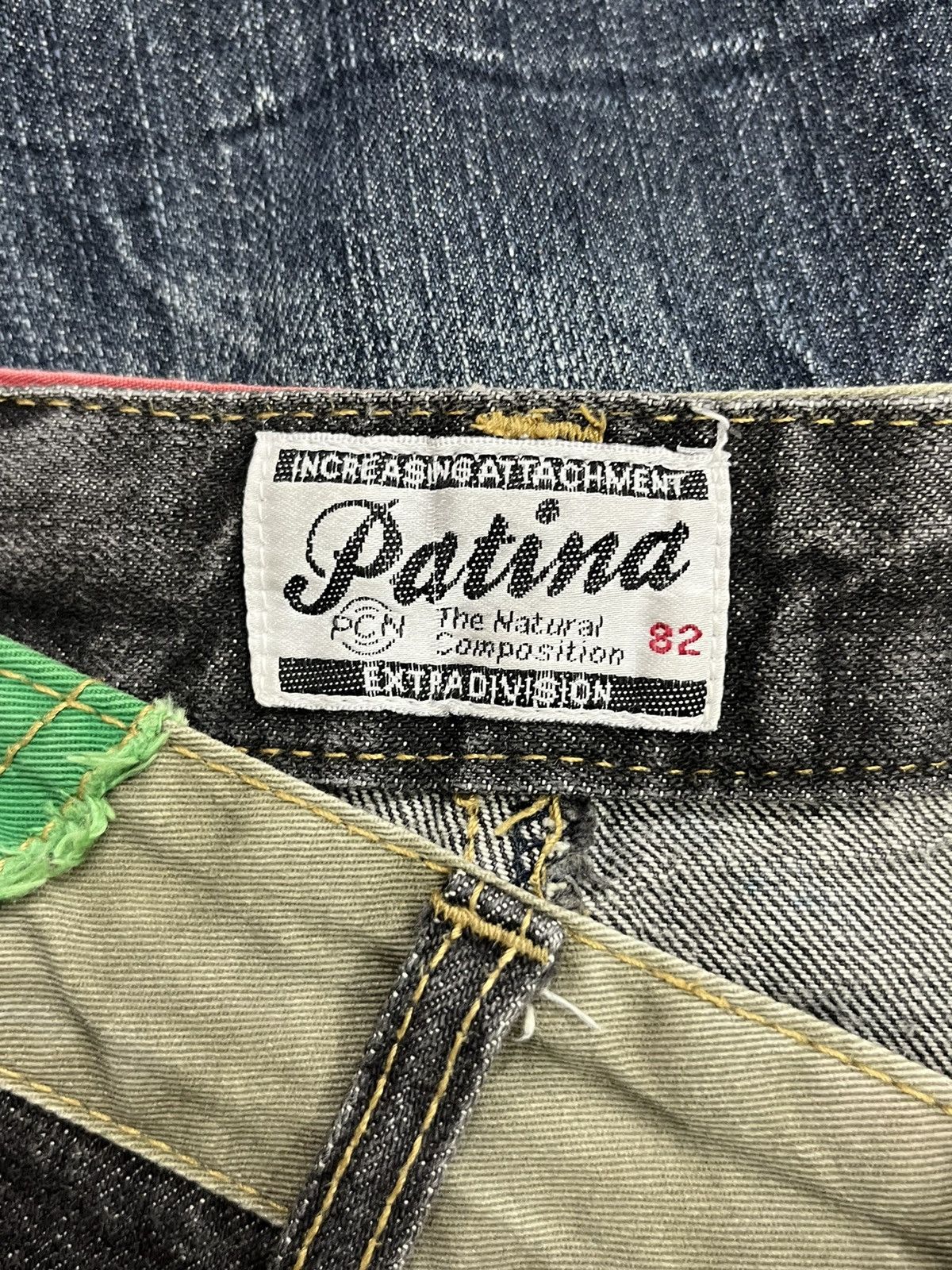 Japanese Brand 🔥PATINA Punk Tartan Double Waist Bondage Zippers Denim Size US 30 / EU 46 - 11 Thumbnail