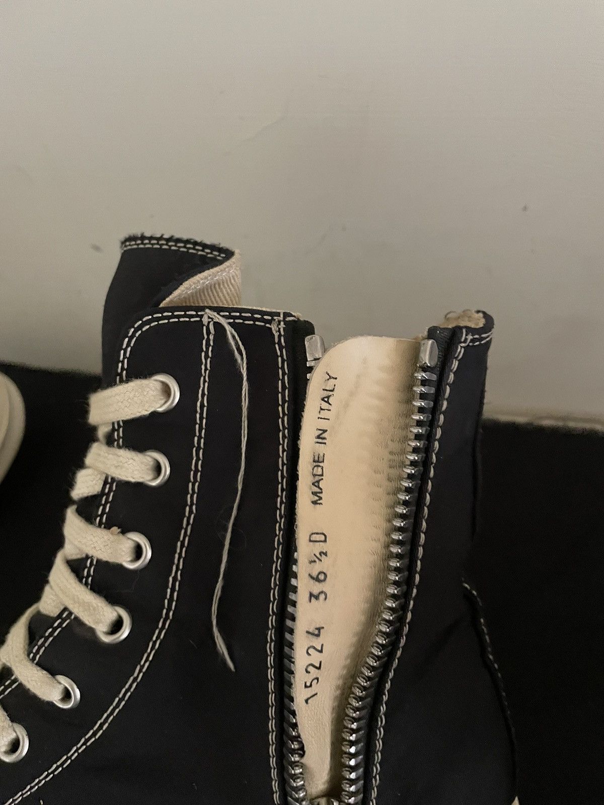 Rick Owens Rick owens ramones high top Size US 6.5 / IT 36.5 - 8 Thumbnail