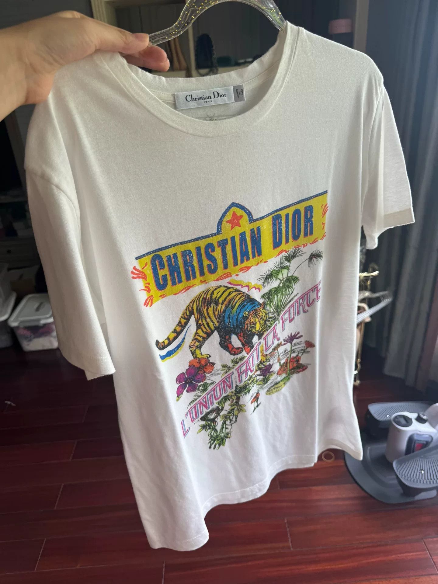 Dior christian dior graphic t-shirt in white Size US M / EU 48-50 / 2 - 1 Thumbnail