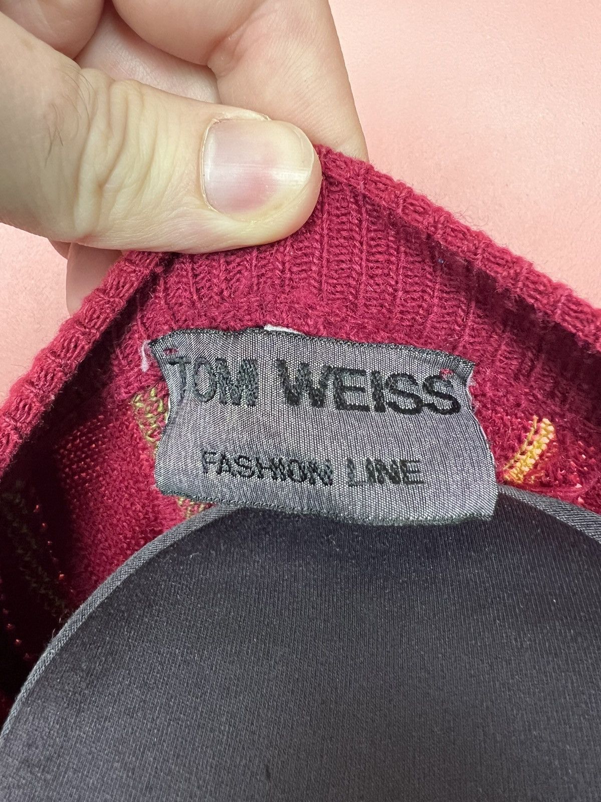 Vintage Tom Weiss avant garde coogi stile knit sweater hype Size US M / EU 48-50 / 2 - 7 Thumbnail