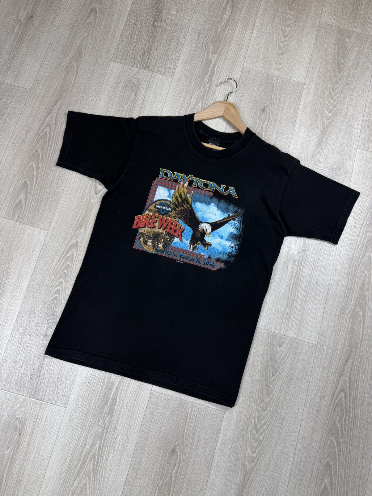 Harley Davidson Vintage Harley Davidson Daytona T-Shirt 1997 Size US L / EU 52-54 / 3 - 3 Thumbnail