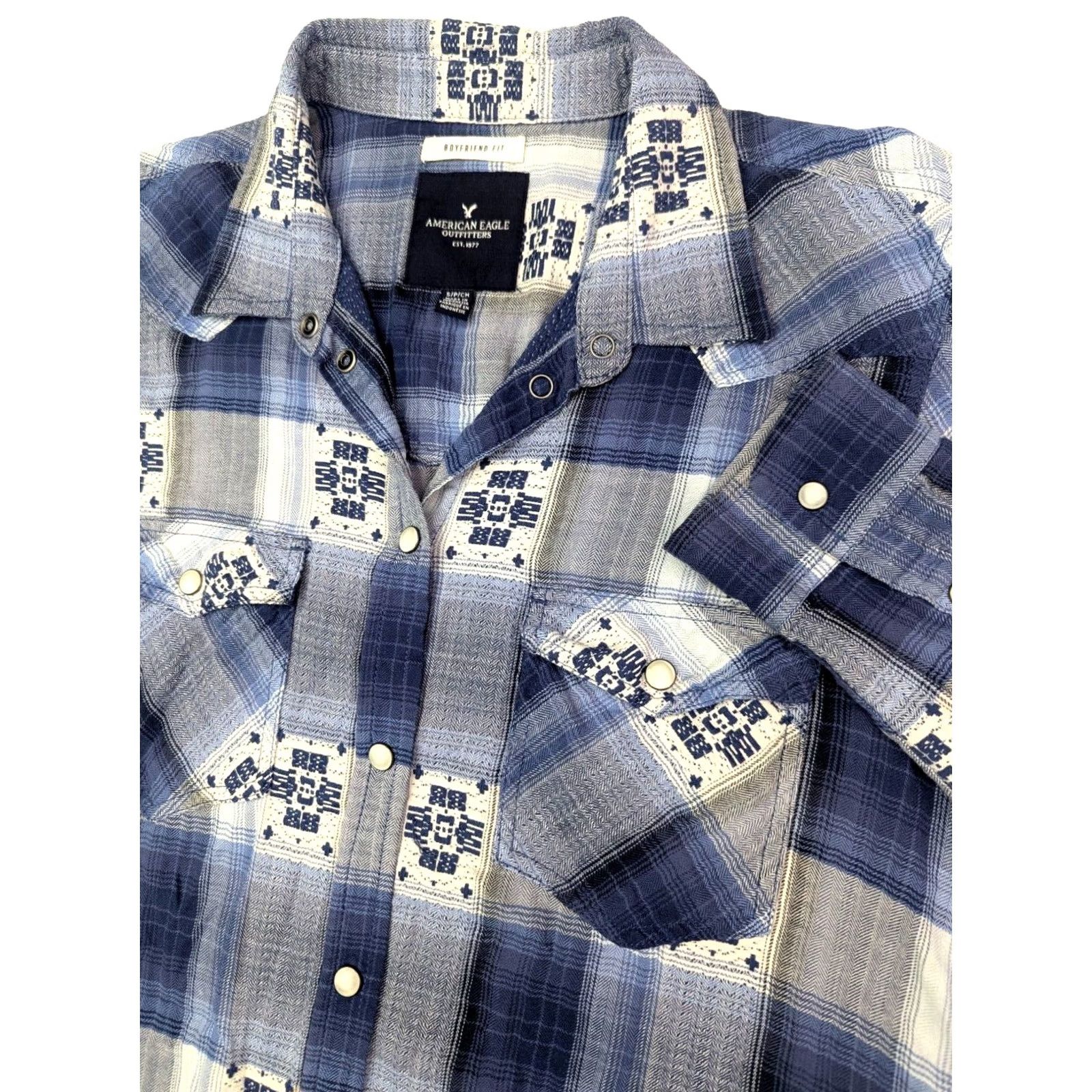 American Eagle Outfitters American Eagle Outfitters Western Button-Up Shirt Womens XS? No, keep original size. Size S / US 4 / IT 40 - 2 Thumbnail