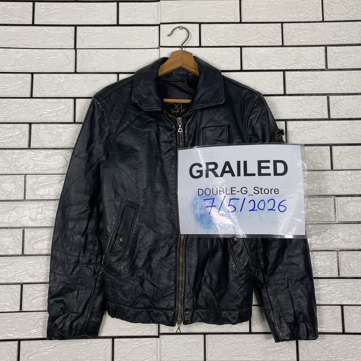 Japanese Brand Rare Vintage Pierre Jacques Genuine Leather Jacket Size US S / EU 44-46 / 1 - 1 Thumbnail