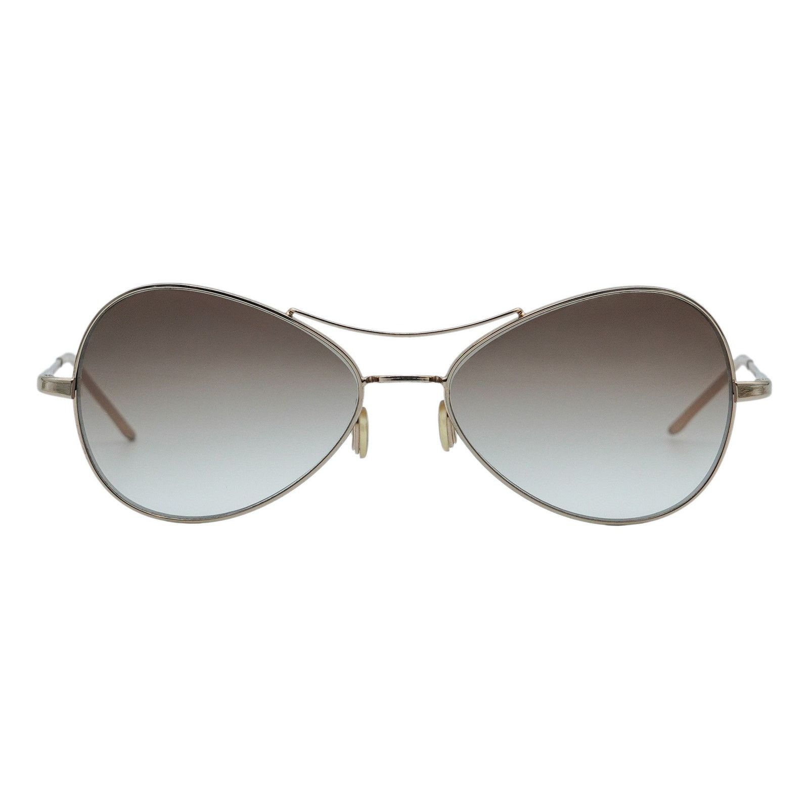 Prada Prada SPR 53B Metal Gold Gradient Aviator Logo Sunglasses Size ONE SIZE - 2 Thumbnail