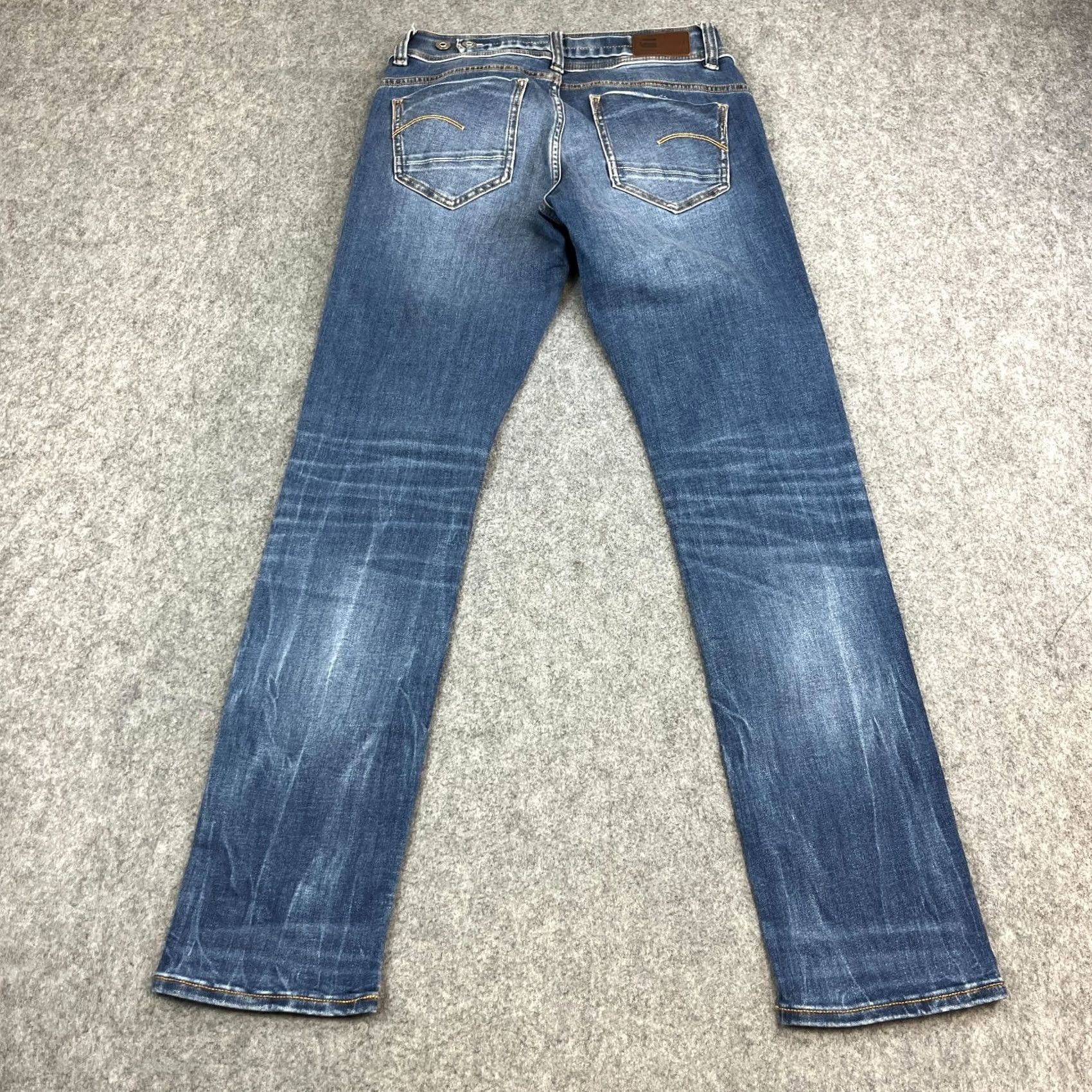 G-Star G-Star Womens Jeans Midge Straight 30 32 UK 10 Medium Wash Blue Stretch Low Rise Jeans Size 32" / US 10 / IT 46 - 2 Thumbnail