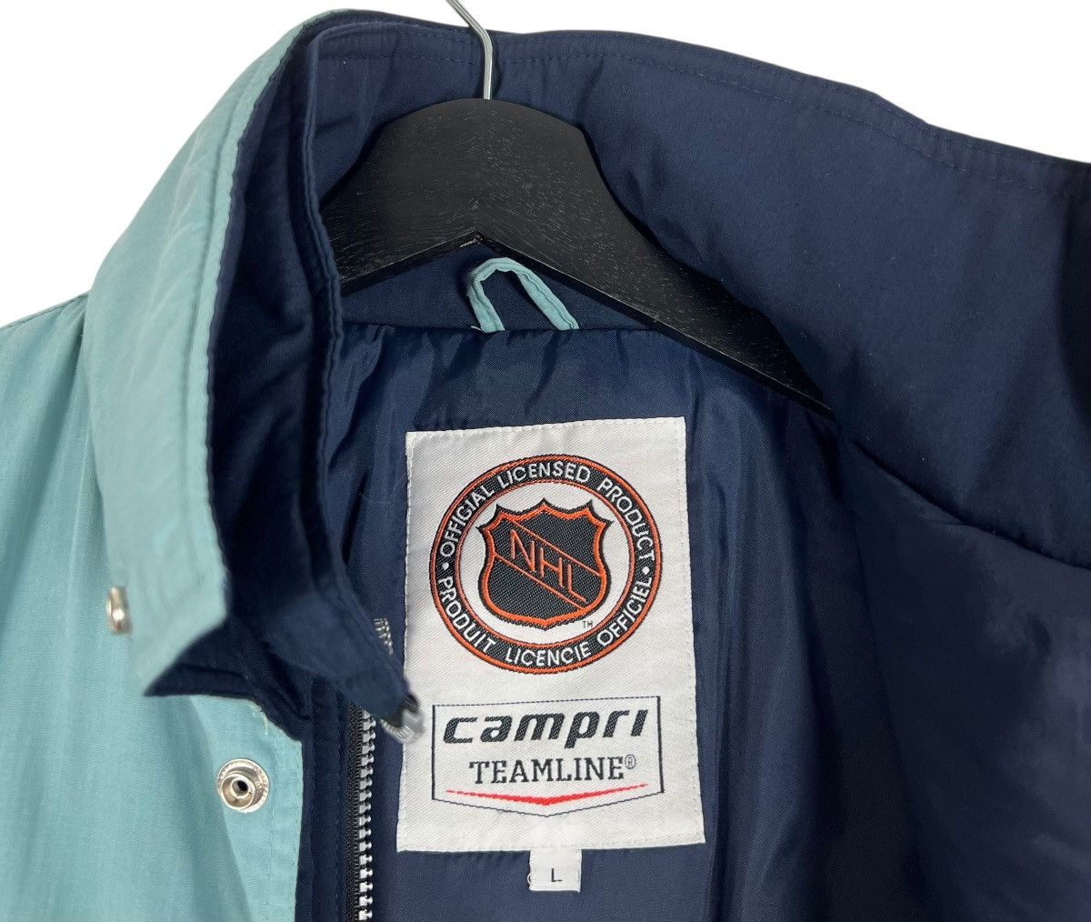 NHL Vintage Anaheim Mighty Ducks Padded Jacket Removable Hoodie Size US L / EU 52-54 / 3 - 8 Thumbnail