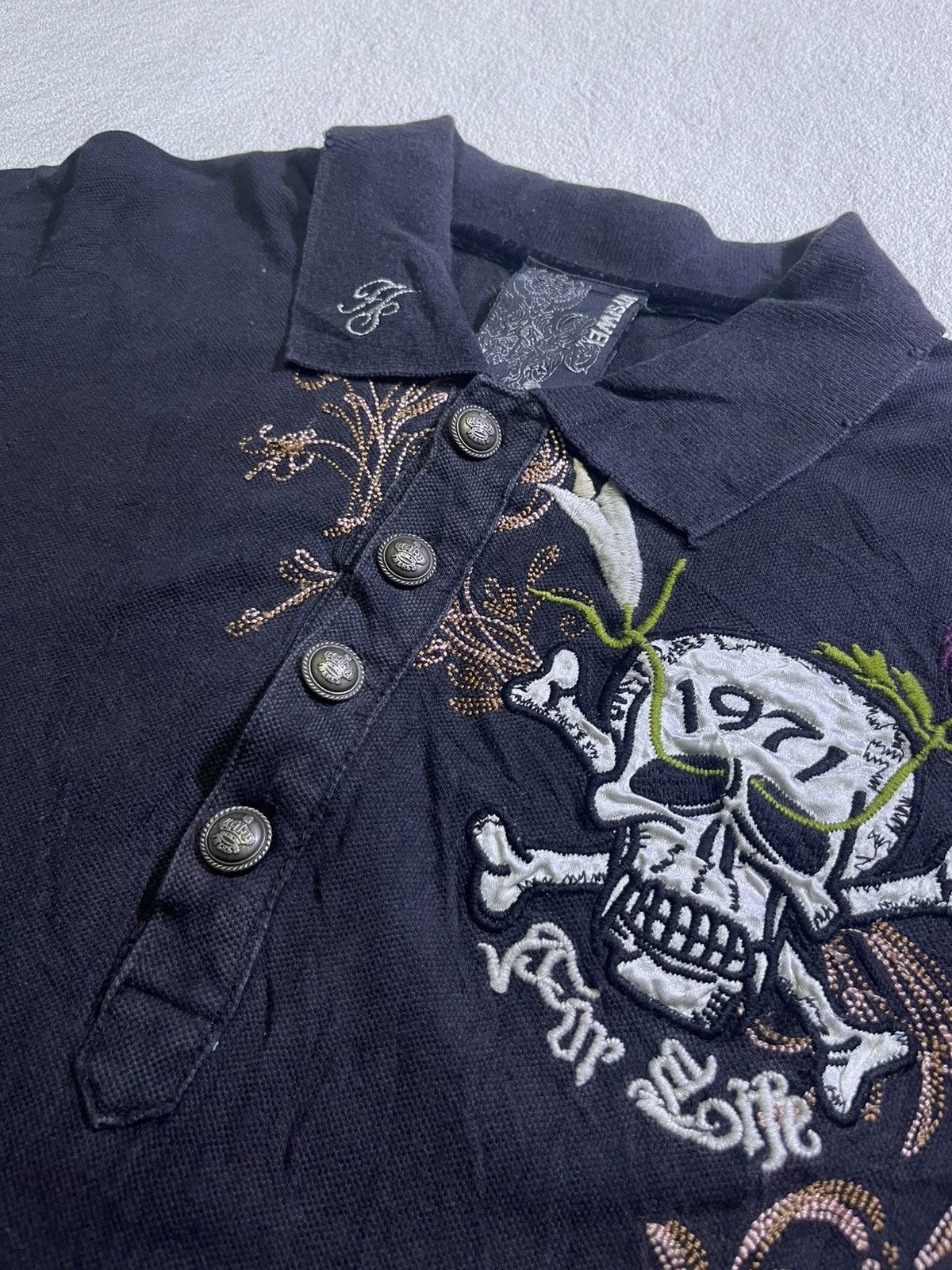 Y2K KITSIWEL IFSIXWASNINE STYLE SKULL TSHIRT