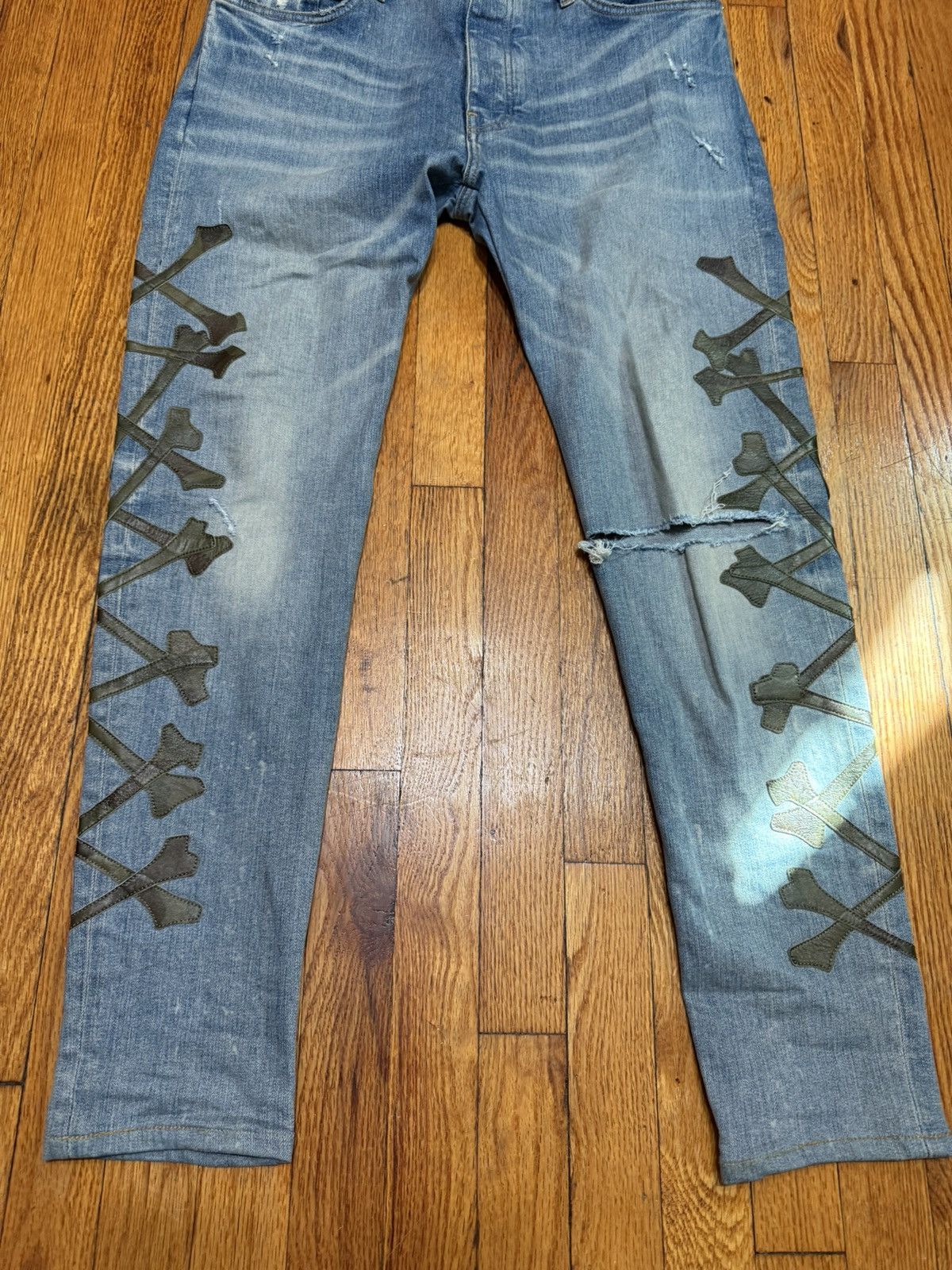 Amiri Amiri Camo Bones Jeans Mx1 Size 38 Size US 38 / EU 54 - 4 Thumbnail