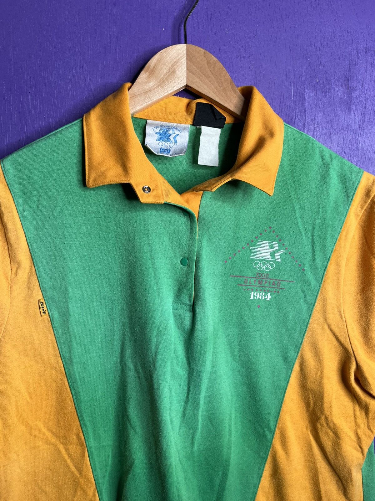 Levi's × USA Olympics × Vintage Vintage 1984 Levi’s orange tab Olympics polo shirt Size US M / EU 48-50 / 2 - 3 Thumbnail