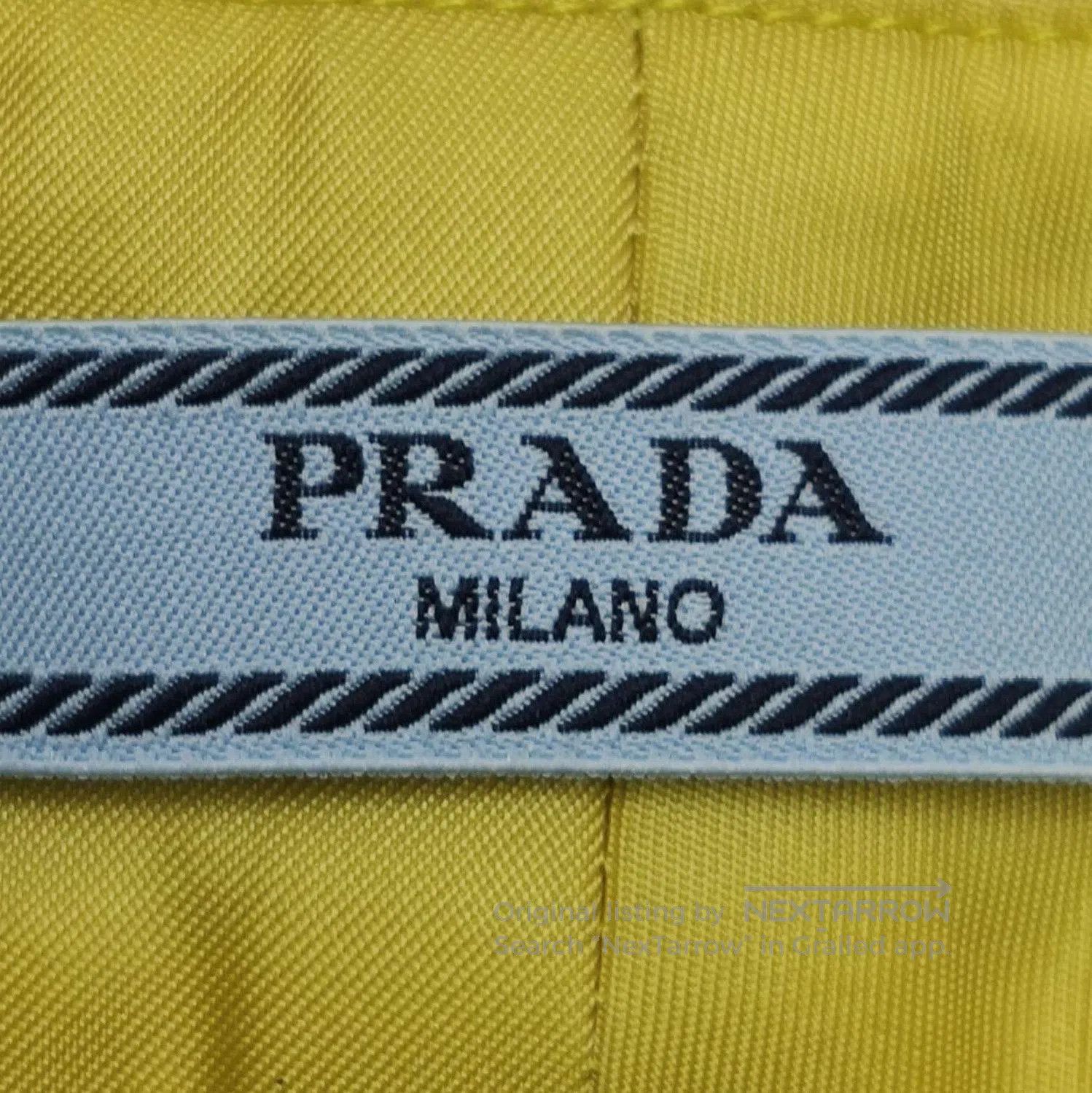 Prada Prada Yellow Belted Shorts with Pockets . Size 39" - 5 Thumbnail