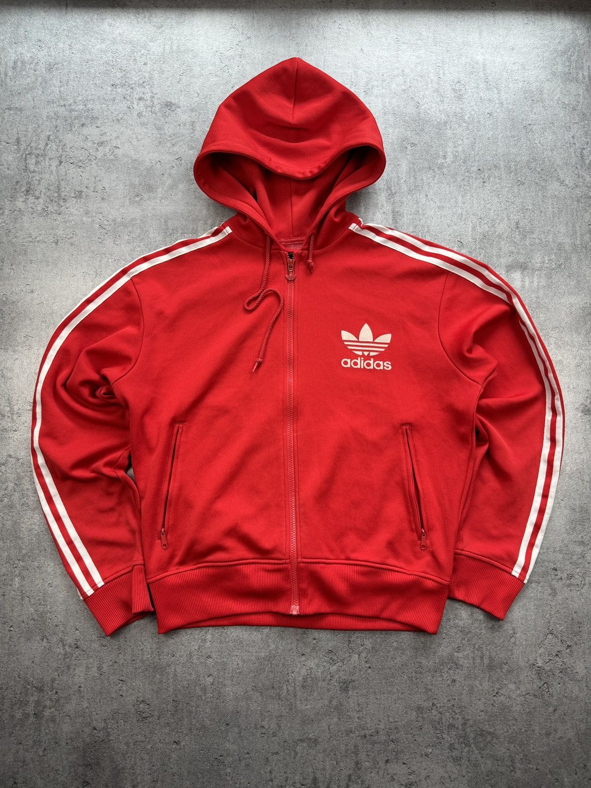Adidas × Vintage Adidas 3 Stripes zip boxy vintage rap skate y2k logo rare Size US L / EU 52-54 / 3 - 1 Thumbnail