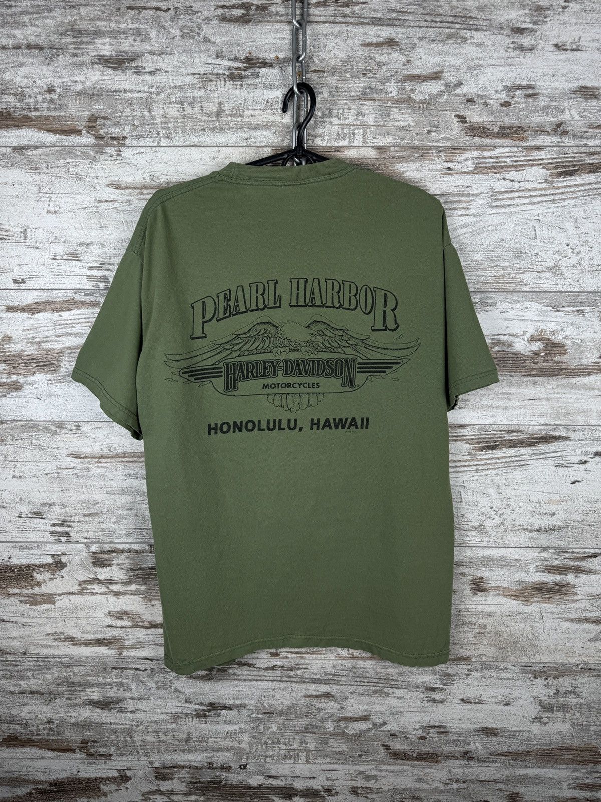 Harley Davidson × Vintage Mens Vintage Harley Davidson T-shirt big logo tee 1998 rare Size US L / EU 52-54 / 3 - 12 Thumbnail