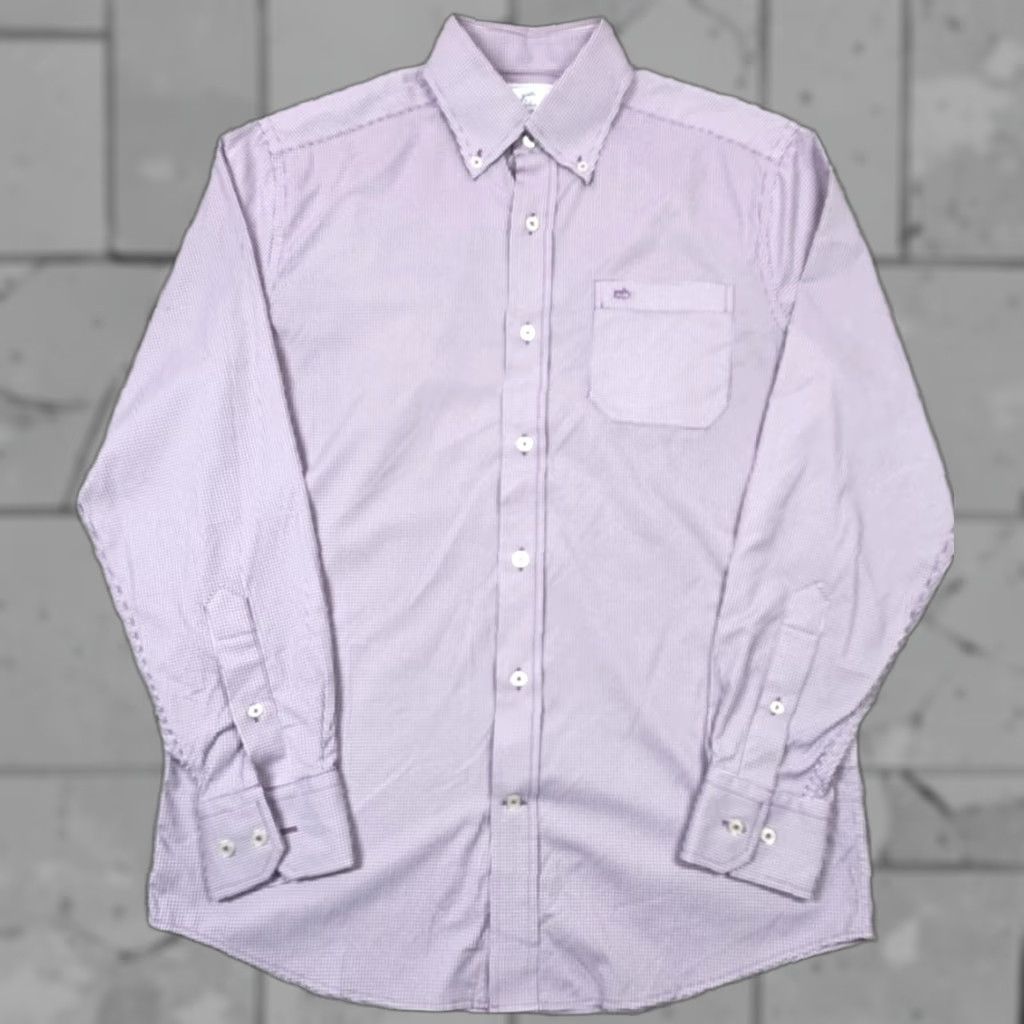 Southern Tide Southern Tide Button Up Shirt S Purple White Gingham Performance Intercoastal Size US S / EU 44-46 / 1 - 1 Thumbnail