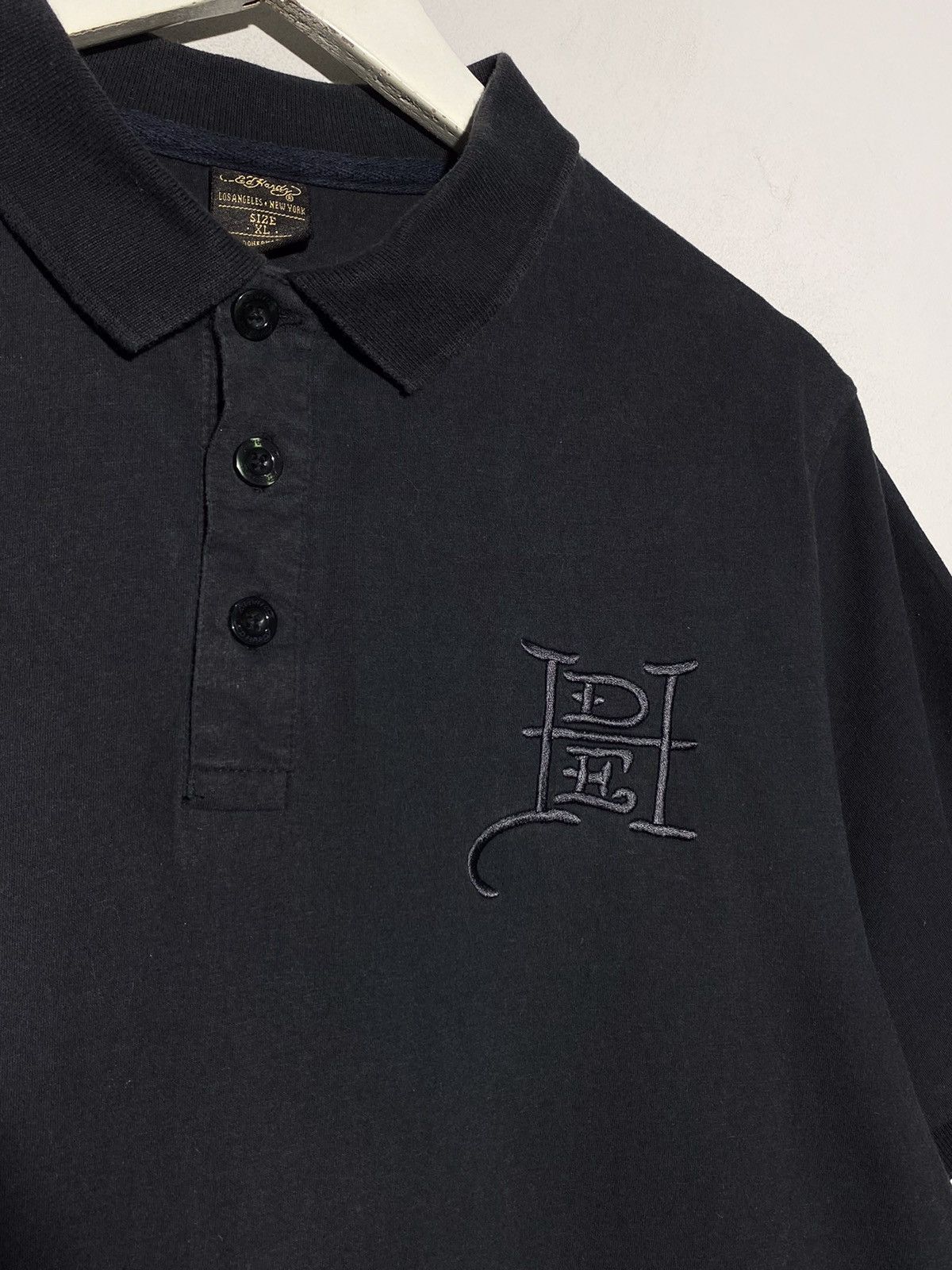 Ed Hardy Y2k Ed Hardy hype streetwear style skull logo polo t-shirt Size US XL / EU 56 / 4 - 4 Thumbnail