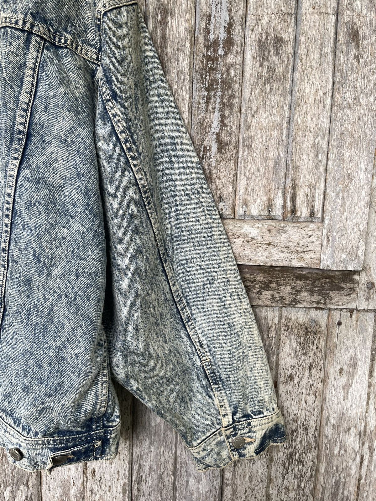 Designer Bell Scott Acid Wash Denim Jacket - Vintage 80s/90s Size US L / EU 52-54 / 3 - 14 Thumbnail