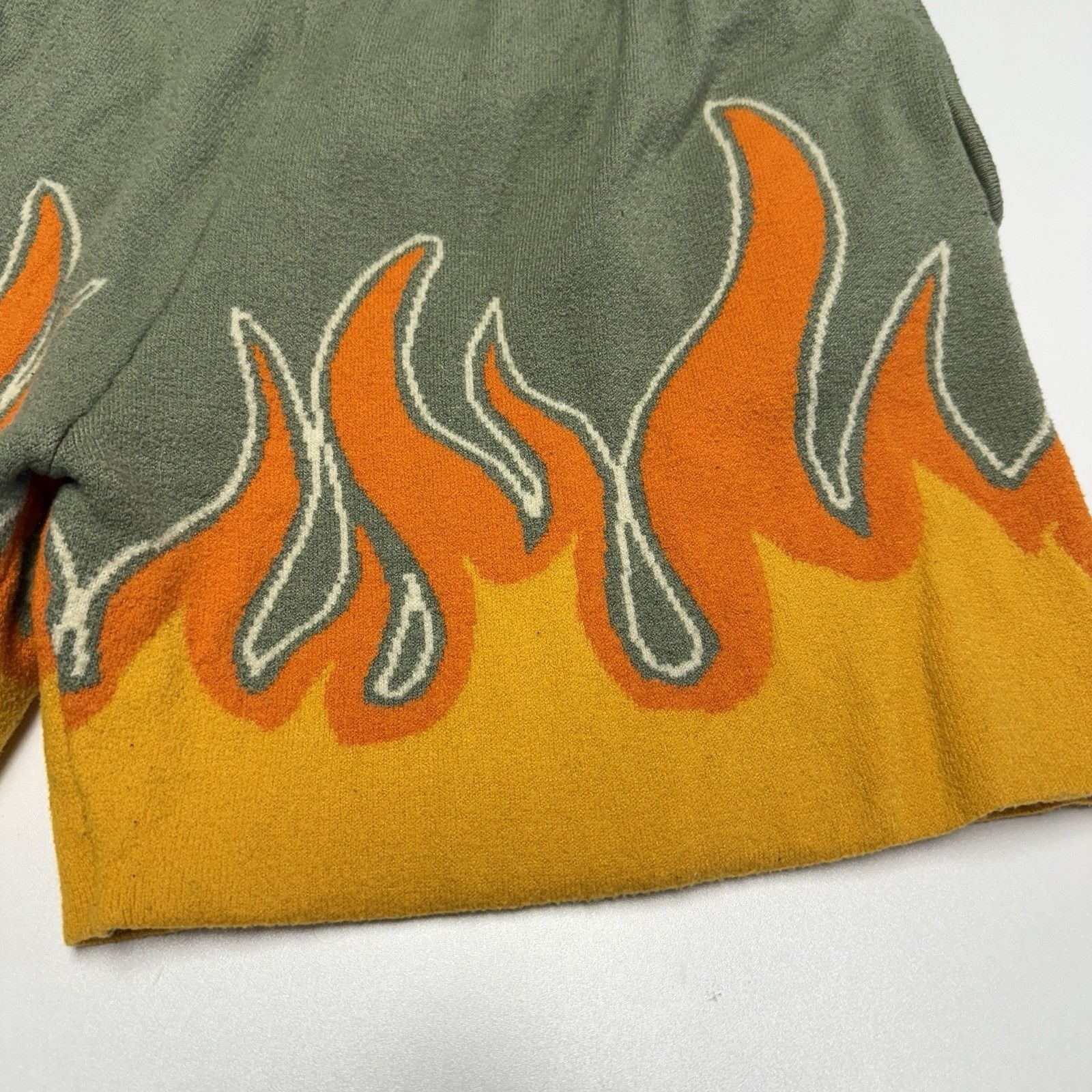 Other Rebel Minds Fleece Flame Shorts Mens Size 29x5 Faded Green Size US 29 - 4 Thumbnail