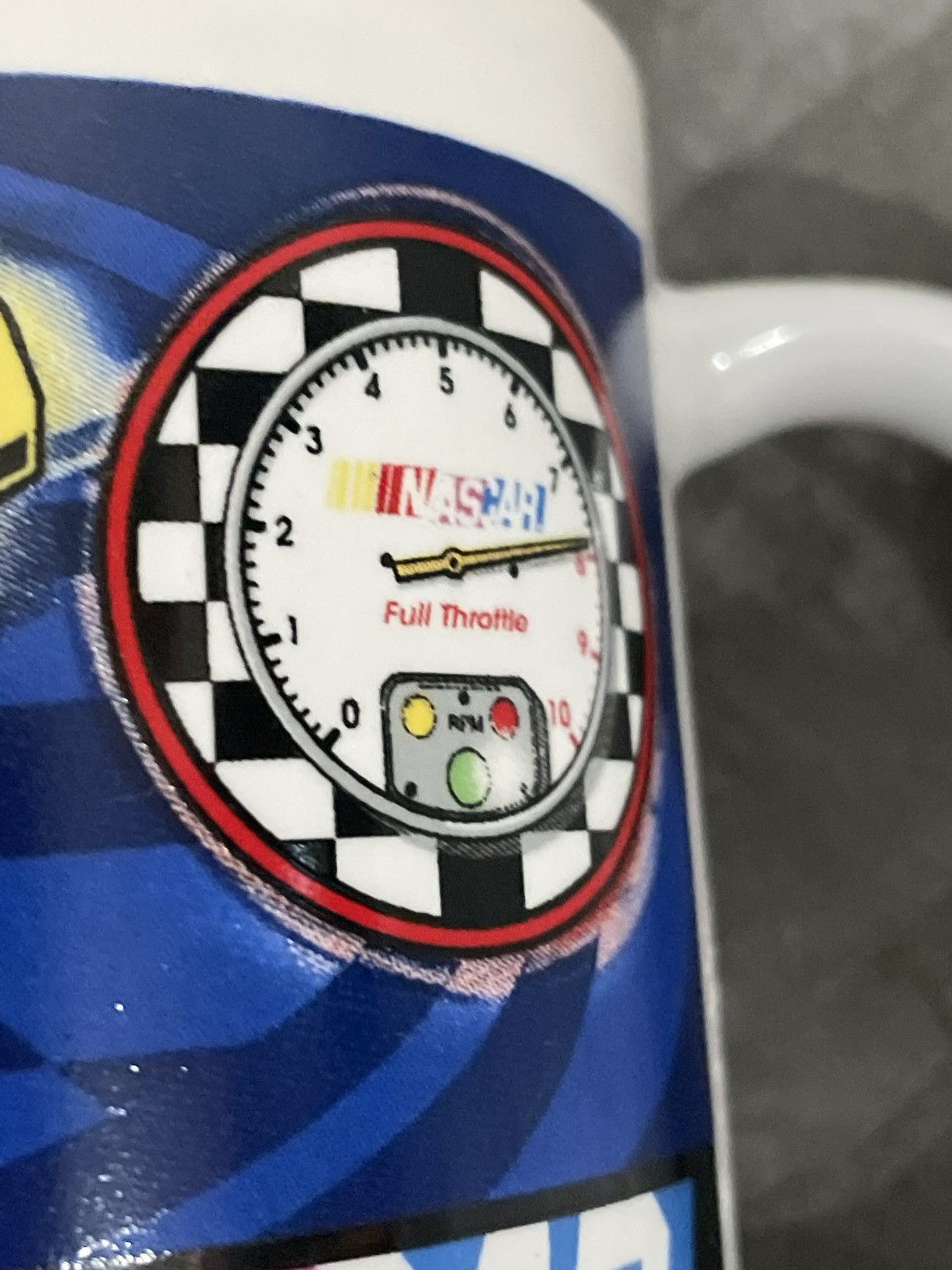 NASCAR NASCAR Full Throttle Y2K Speedway Print Graphic Coffee Mug Size ONE SIZE - 3 Thumbnail