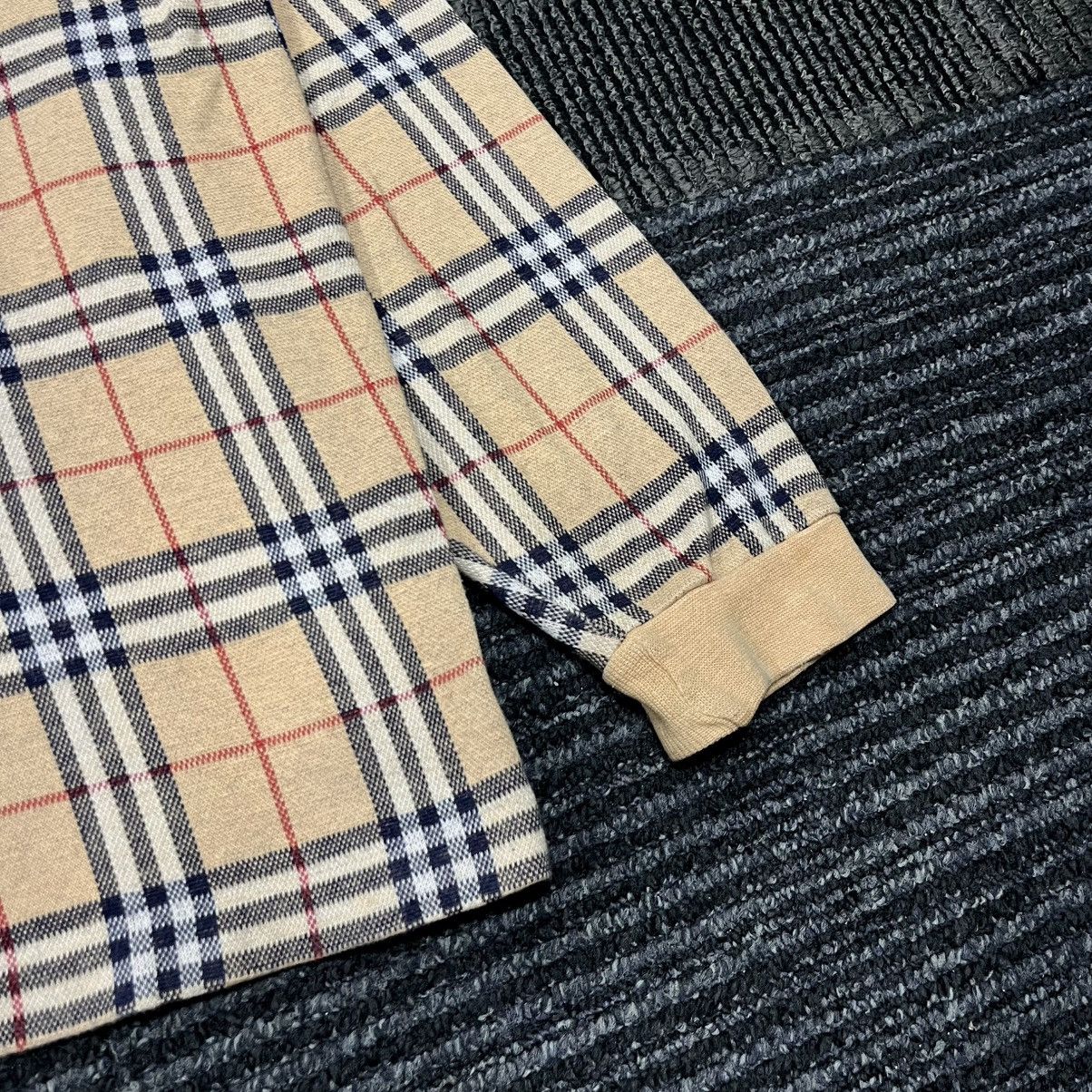 Burberry vintage burberry nova check polo shirt longsleeve Size US M / EU 48-50 / 2 - 4 Thumbnail
