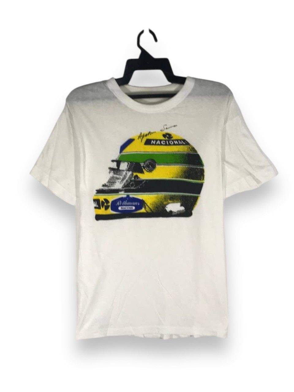 Vintage Vintage Ayrton Senna helmet signature autograph Size US L / EU 52-54 / 3 - 1 Thumbnail