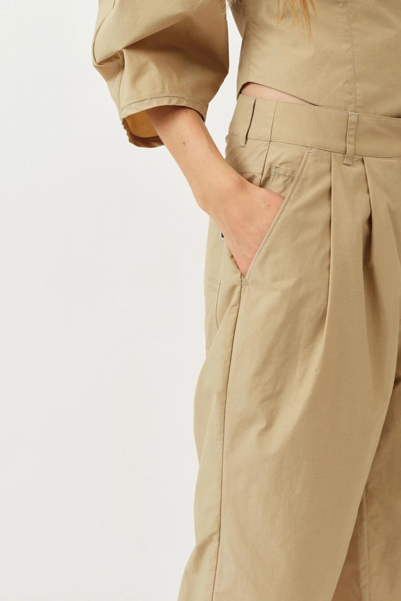 Saks Potts o1s22i1n0924 Lele Pant in Beige Size 27" / US 4 / IT 40 - 9 Thumbnail