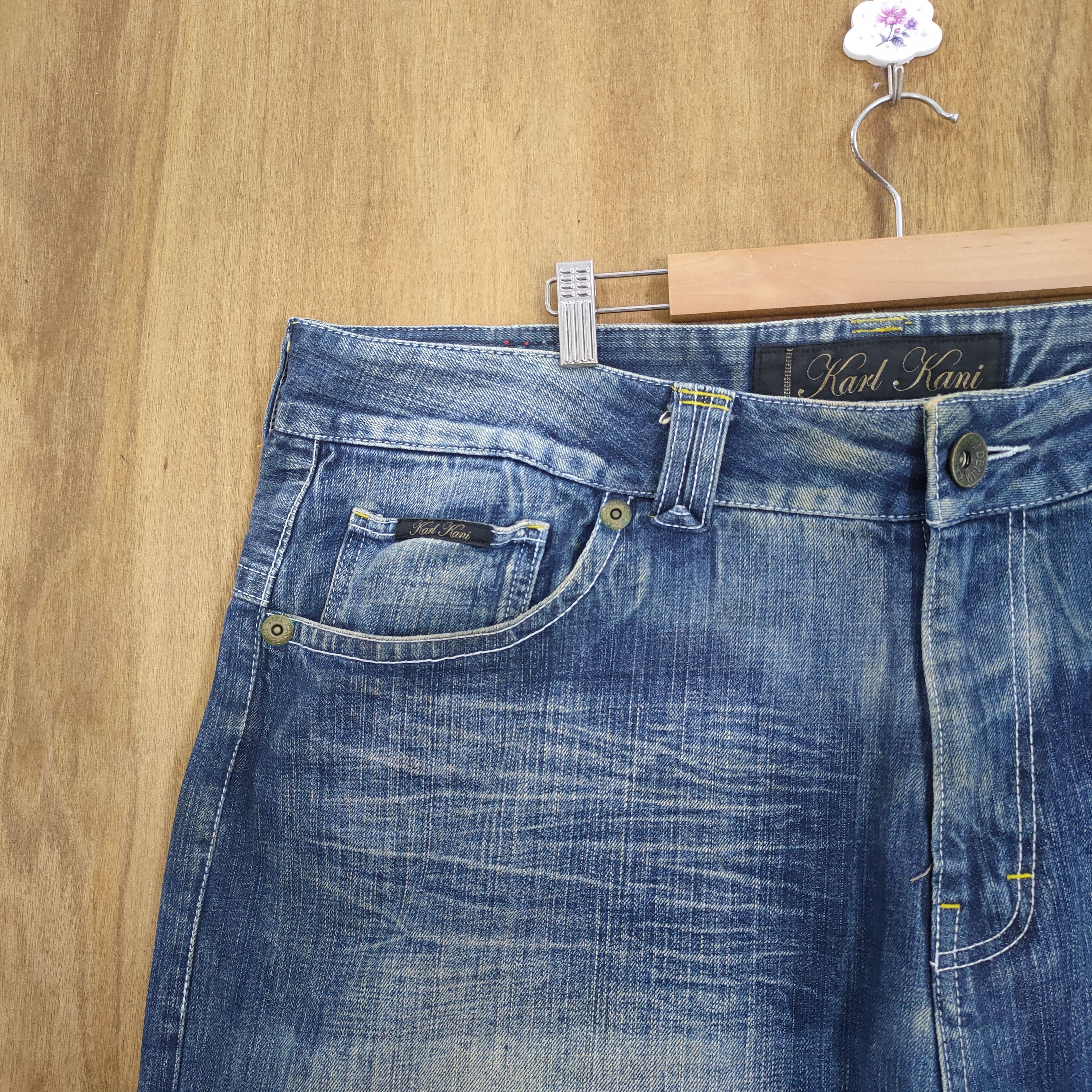 Karl Kani W42 💥 VINTAGE KARL KANI DISTRESSED DENIM JEAN PANTS Size US 42 / EU 58 - 6 Thumbnail