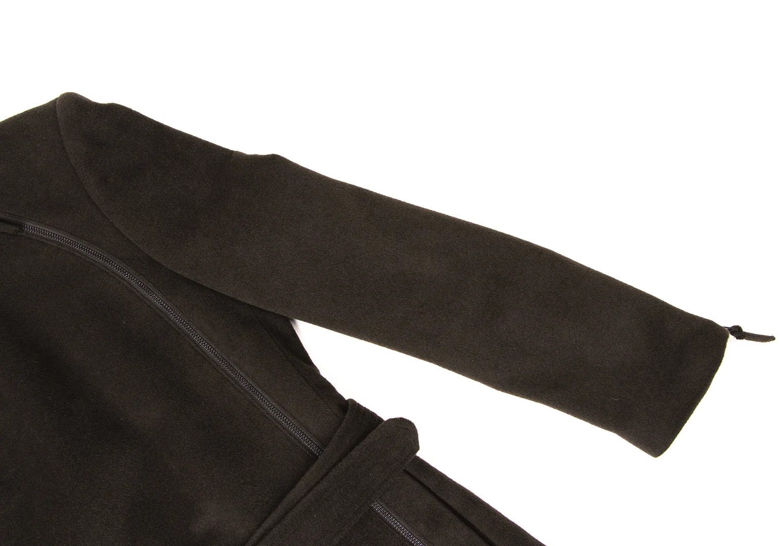 Jean Paul Gaultier Angora Wool Belted Shaggy Coat in Khaki Size 48 Size US M / EU 48-50 / 2 - 5 Thumbnail
