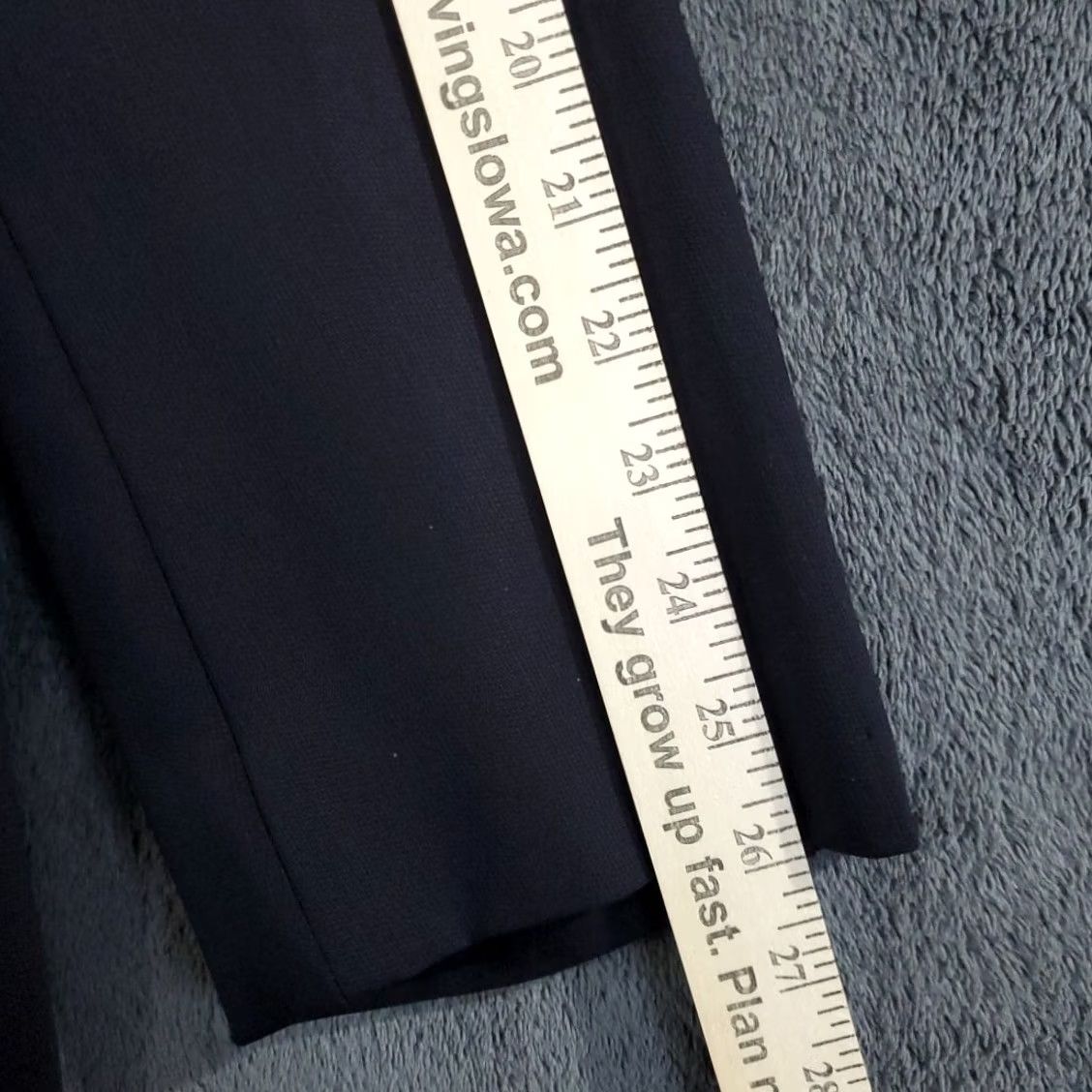 Hugo Boss HUGO BOSS Blazer Wool Blue Men's 46 Tall Wool Virgin / Dark Navy Solid Single-Breasted 3-Button Jacket Blazer Blazer Jacket Dress Coat Type: Blazer Size 46R - 4 Thumbnail