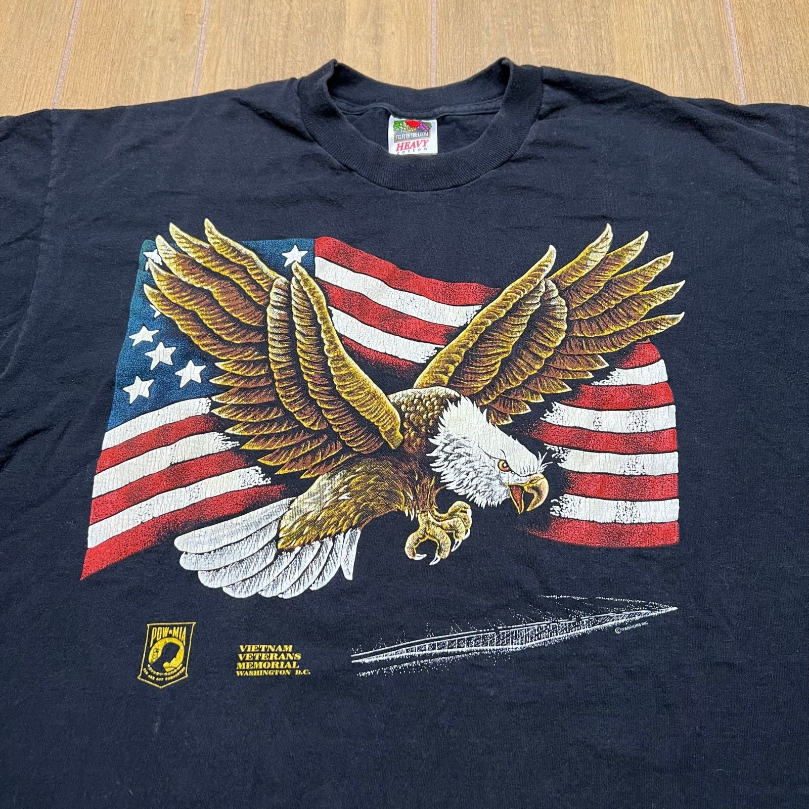 Fruit Of The Loom Vintage 90s American Bald Eagle T Shirt Size XL Size US XL / EU 56 / 4 - 2 Thumbnail