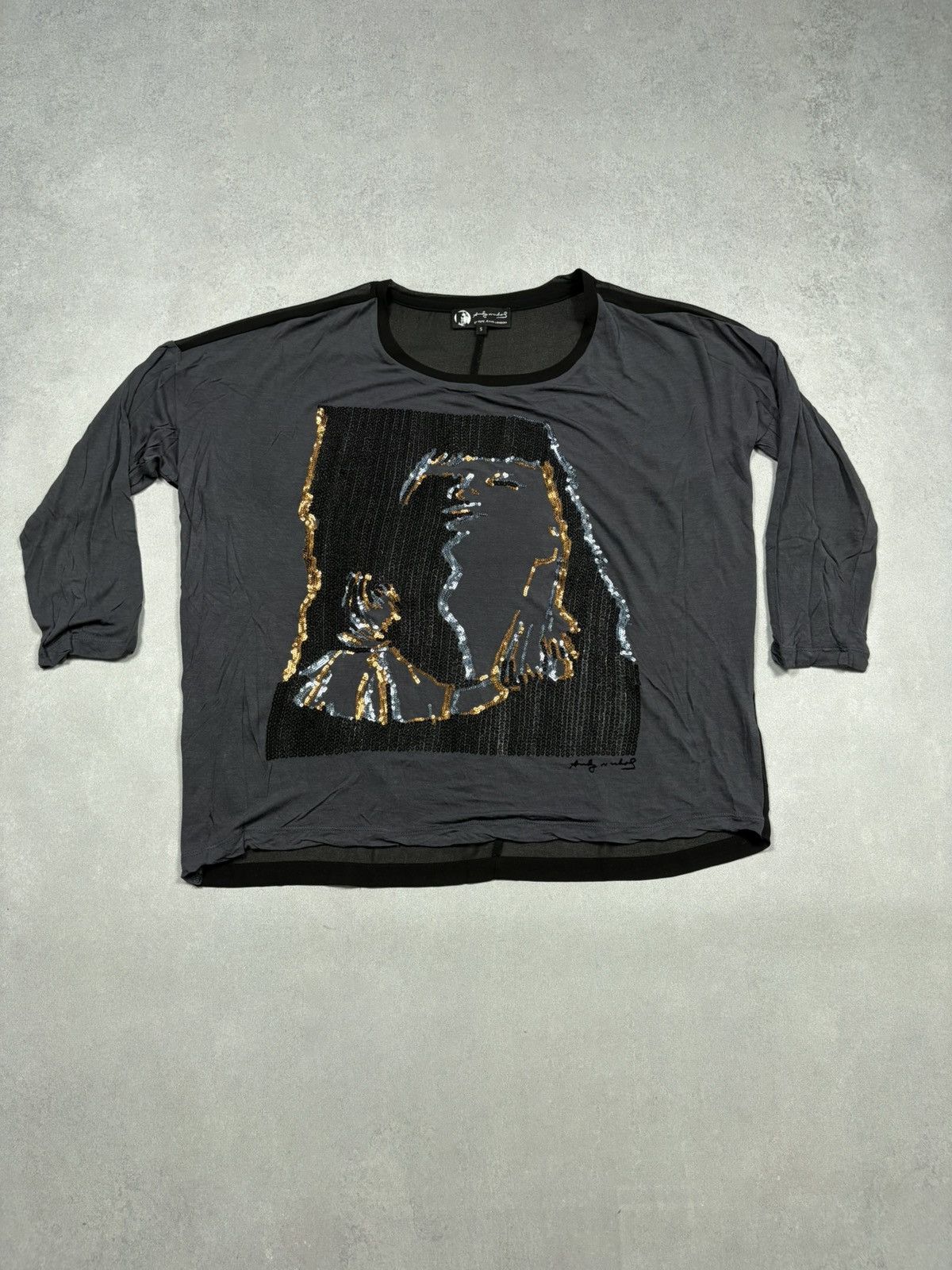 Andy Warhol Andy Warhol Pepe Jeans 2000s Sequin Graphic Top Pop Art Y2K Size S / US 4 / IT 40 - 1 Thumbnail
