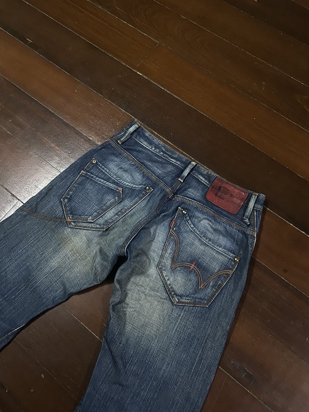Edwin × Japanese Brand FIRE 🔥 EDWIN E-FUNCTION CURVE FLARE JEANS Size US 32 / EU 48 - 16 Thumbnail
