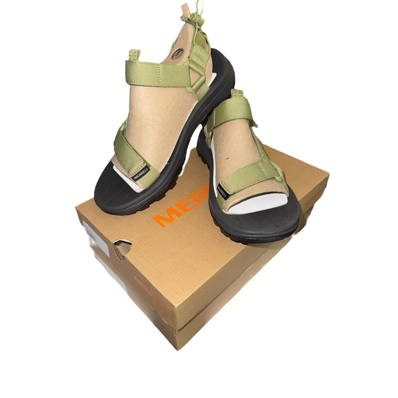 Merrell Mens Merrell Speed Fusion Web Sport Sandal Coyote/Khaki Hook Size US 9 / EU 42 - 1 Thumbnail