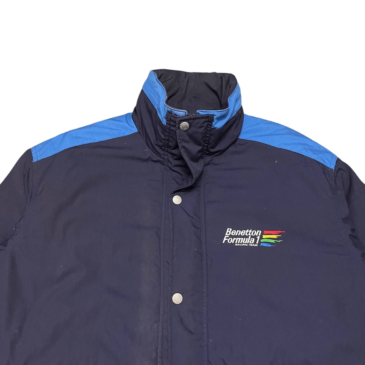 Benetton Vintage Benetton Formula 1 Racing Team Coach Jacket Size US L / EU 52-54 / 3 - 9 Thumbnail