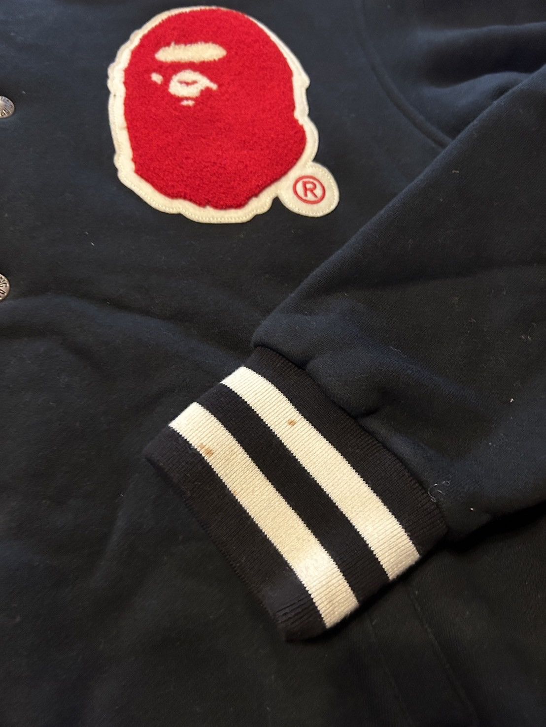 Bape Bape Black Patch Logo Jacket Japan Size US M / EU 48-50 / 2 - 9 Thumbnail