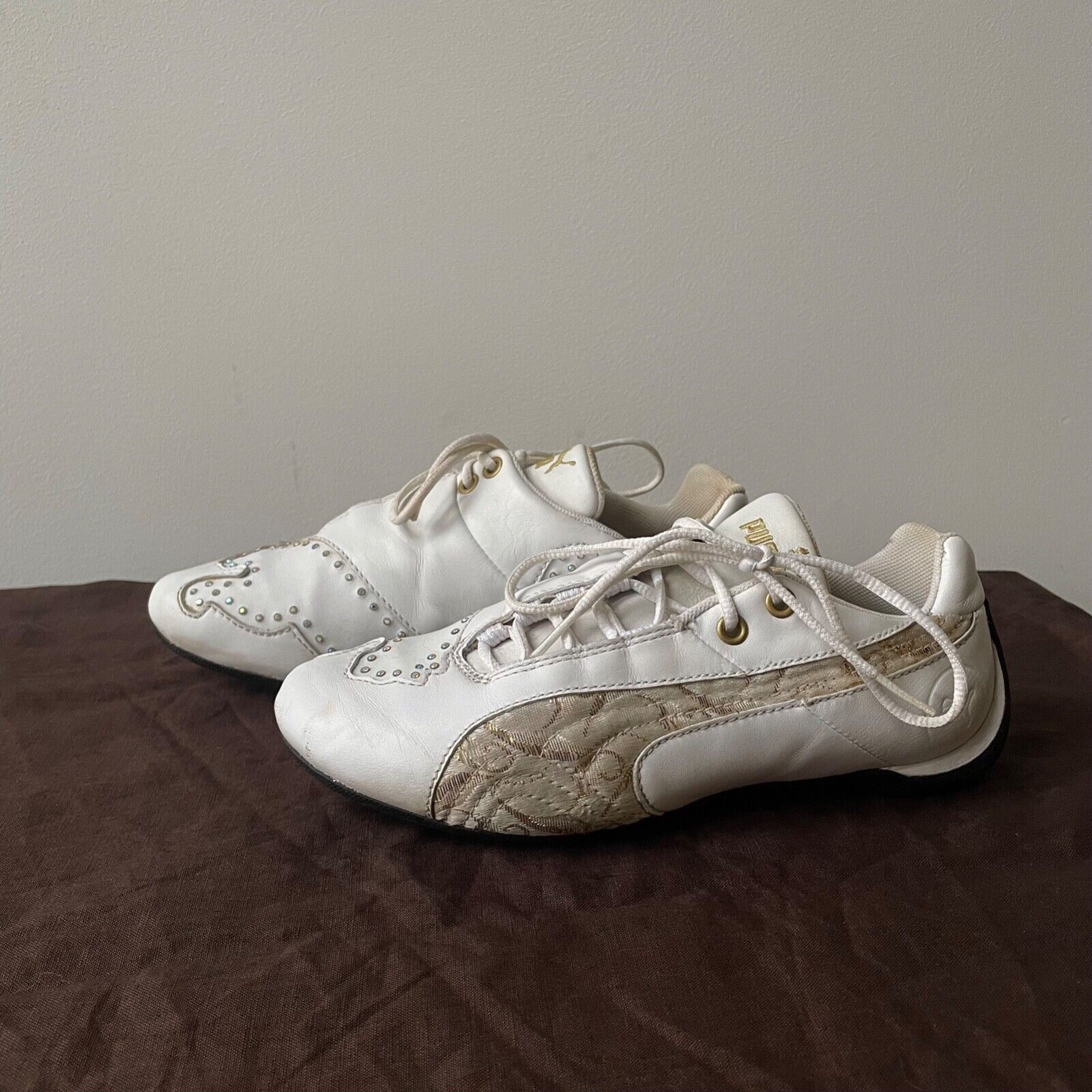 Puma Puma Y2K Speedcat Rhinestones Flat Trainers Shoes 8250AC Size US 7 / IT 37 - 2 Thumbnail