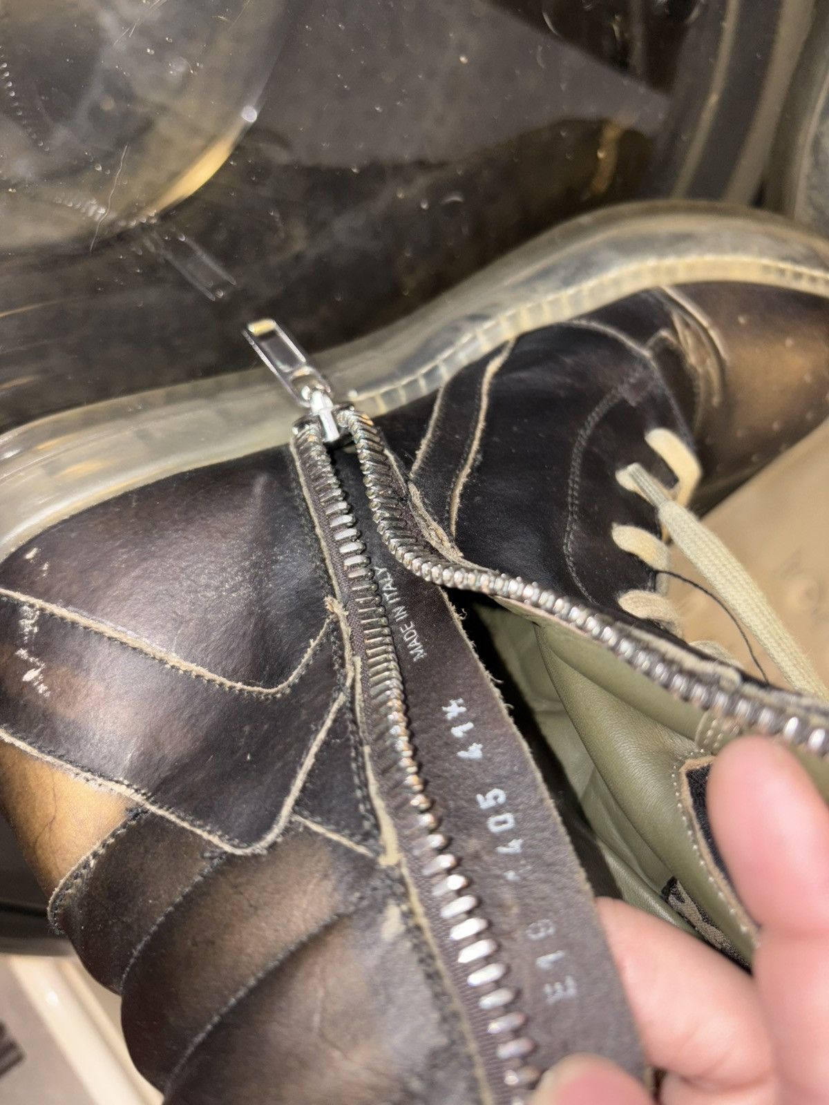 Rick Owens SS19 Babel Transparent Brown Geobaskets Size US 8.5 / EU 41-42 - 22 Thumbnail