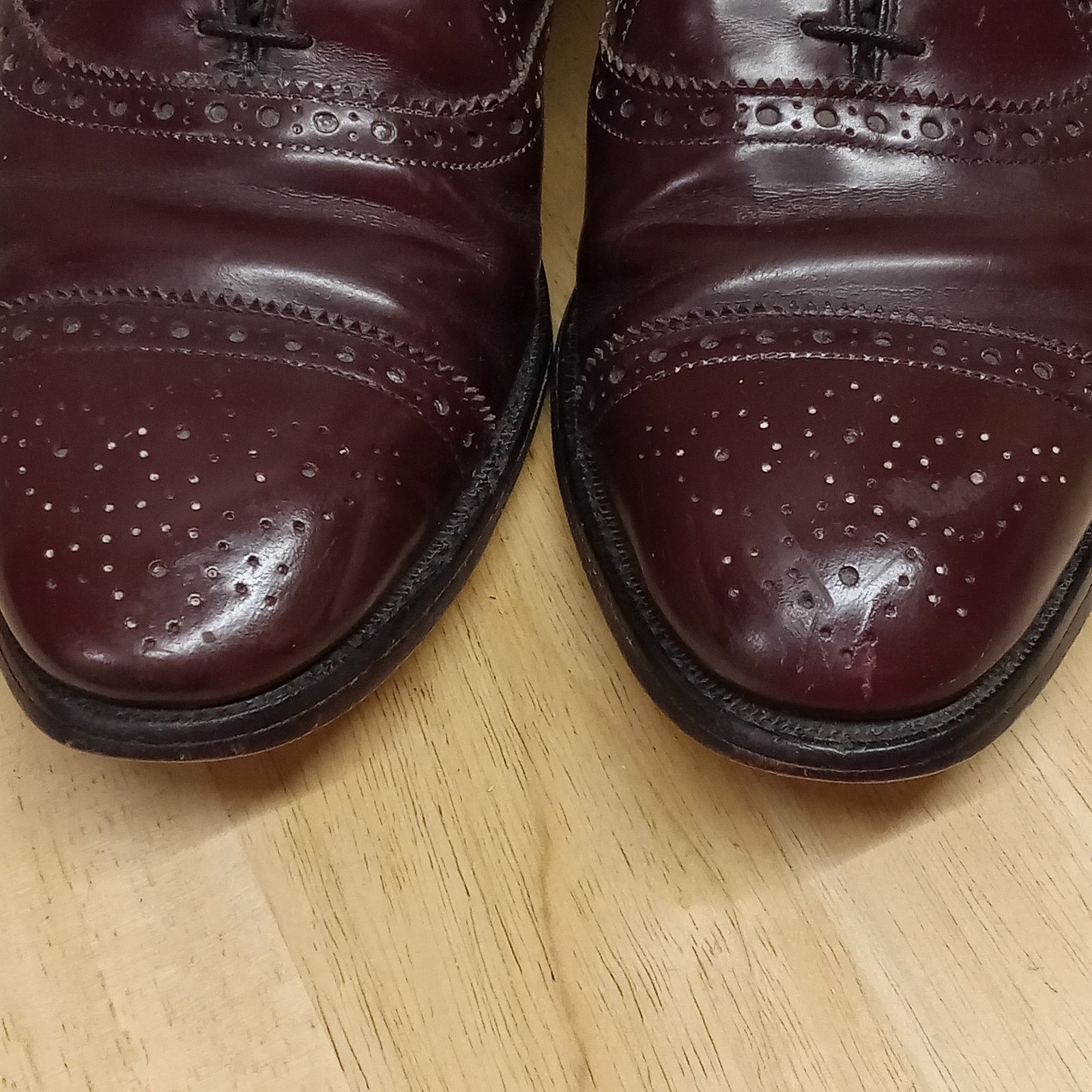 & Other Stories Allen Edmonds Fairfield Dress Shoes Mens 8D Cap Toe Leather Size US 8 / EU 41 - 5 Thumbnail