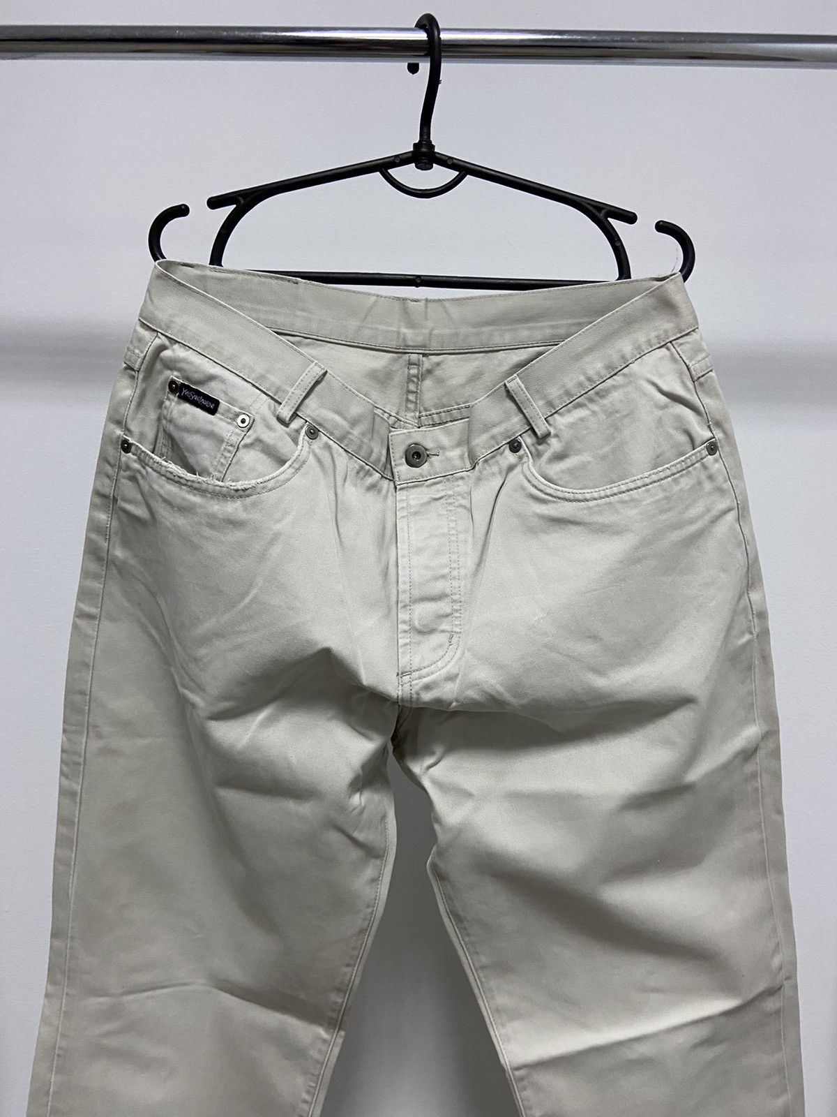 Other Yves Saint Laurent Vintage jeans Pants Y Big Logo Y2K Size US 34 / EU 50 - 6 Thumbnail