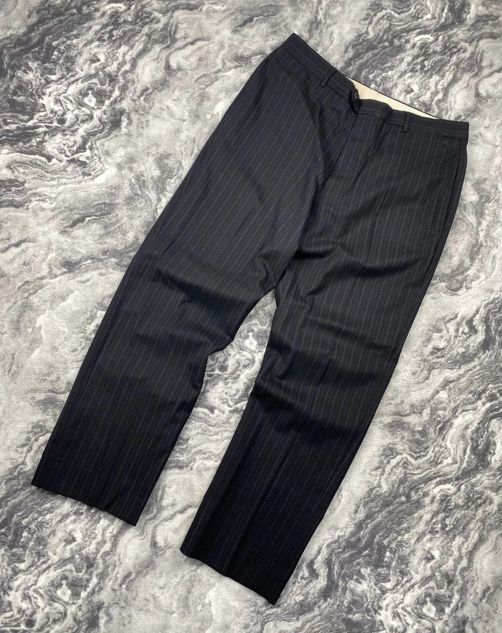 Burberry Burberry Suit 2 Piece Wool Striped Blazer And Pants Size 52R - 12 Thumbnail