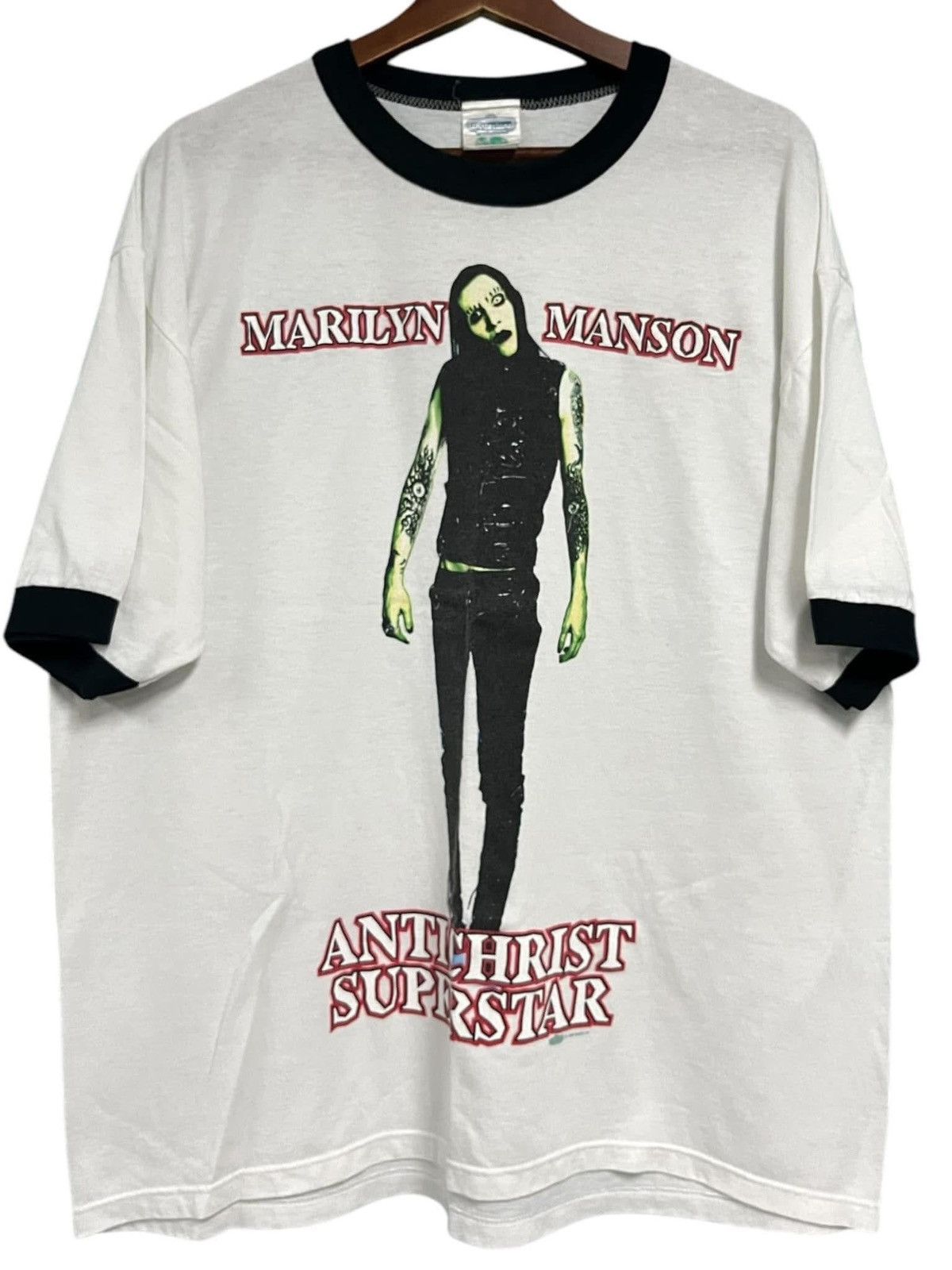 Band Tees Vintage Marilyn Manson 90s t shirt Size US XL / EU 56 / 4 - 1 Thumbnail