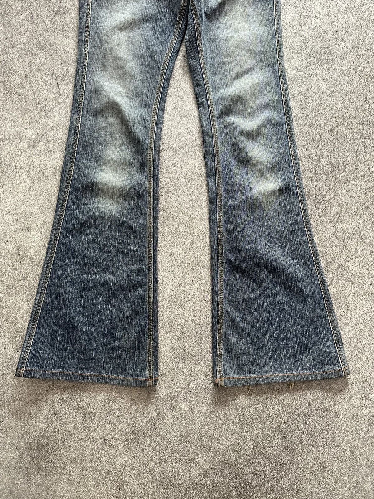Tornado Mart 90s Japanese Brappers Flared Washed Denim Jeans Lgb Size US 29 - 14 Thumbnail