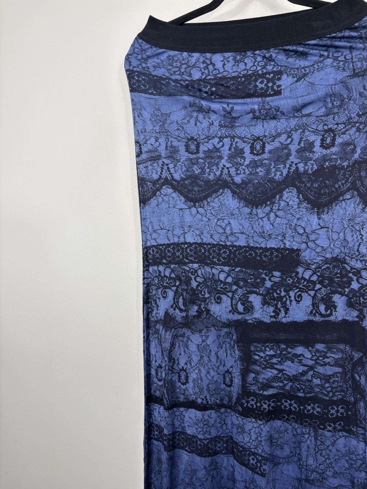 Diesel Diesel Laisy Women’s NWT Blue/Black Lace Print Maxi Skirt Size 30" / US 8 / IT 44 - 12 Thumbnail