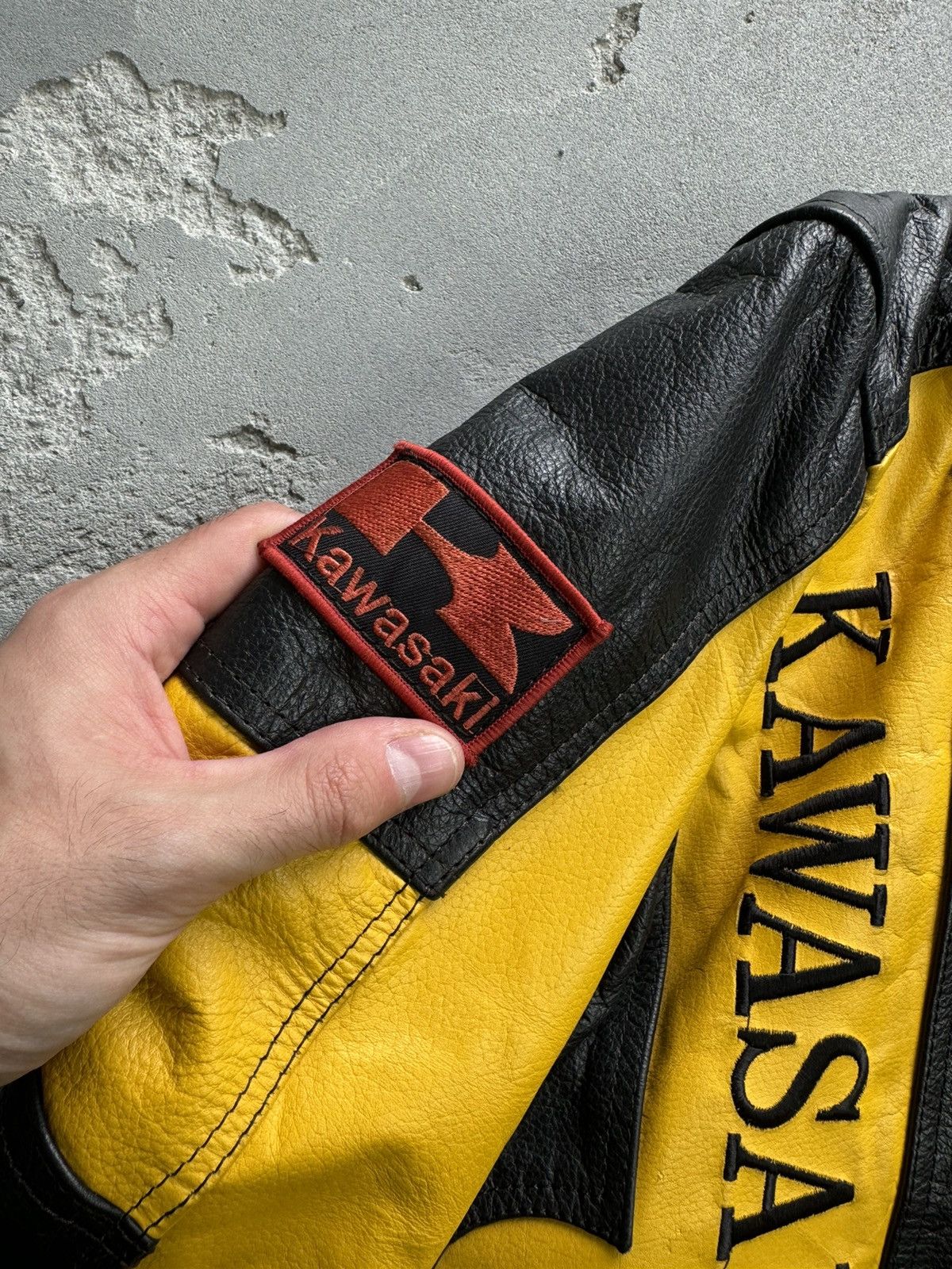 Vintage 🔥Vintage🔥 Kawasaki Moto Leather Jacket Size US S / EU 44-46 / 1 - 4 Thumbnail