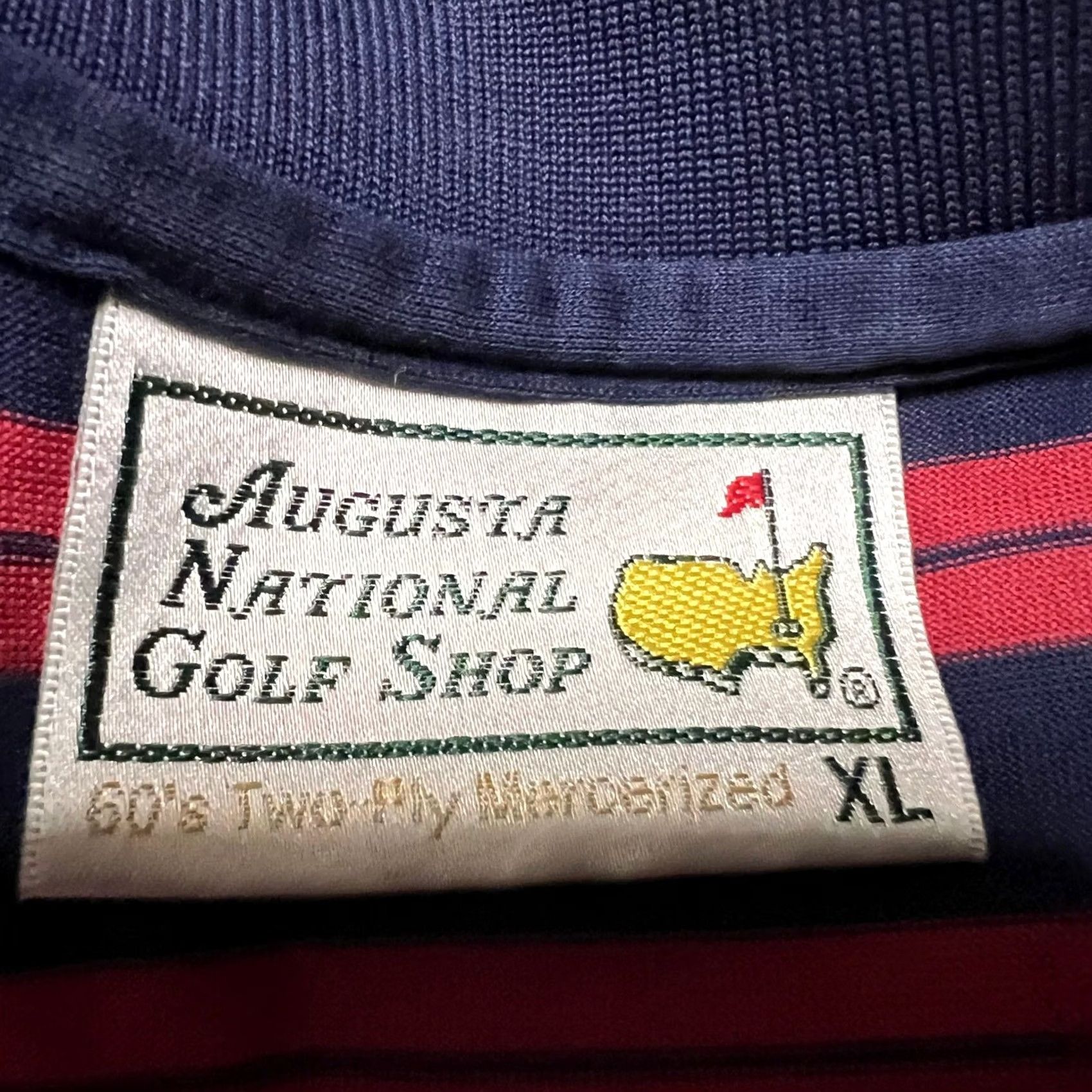 Vintage Masters Augusta National Polo Shirt Mens XL Red Blue Stripe Golf Size US XL / EU 56 / 4 - 6 Thumbnail
