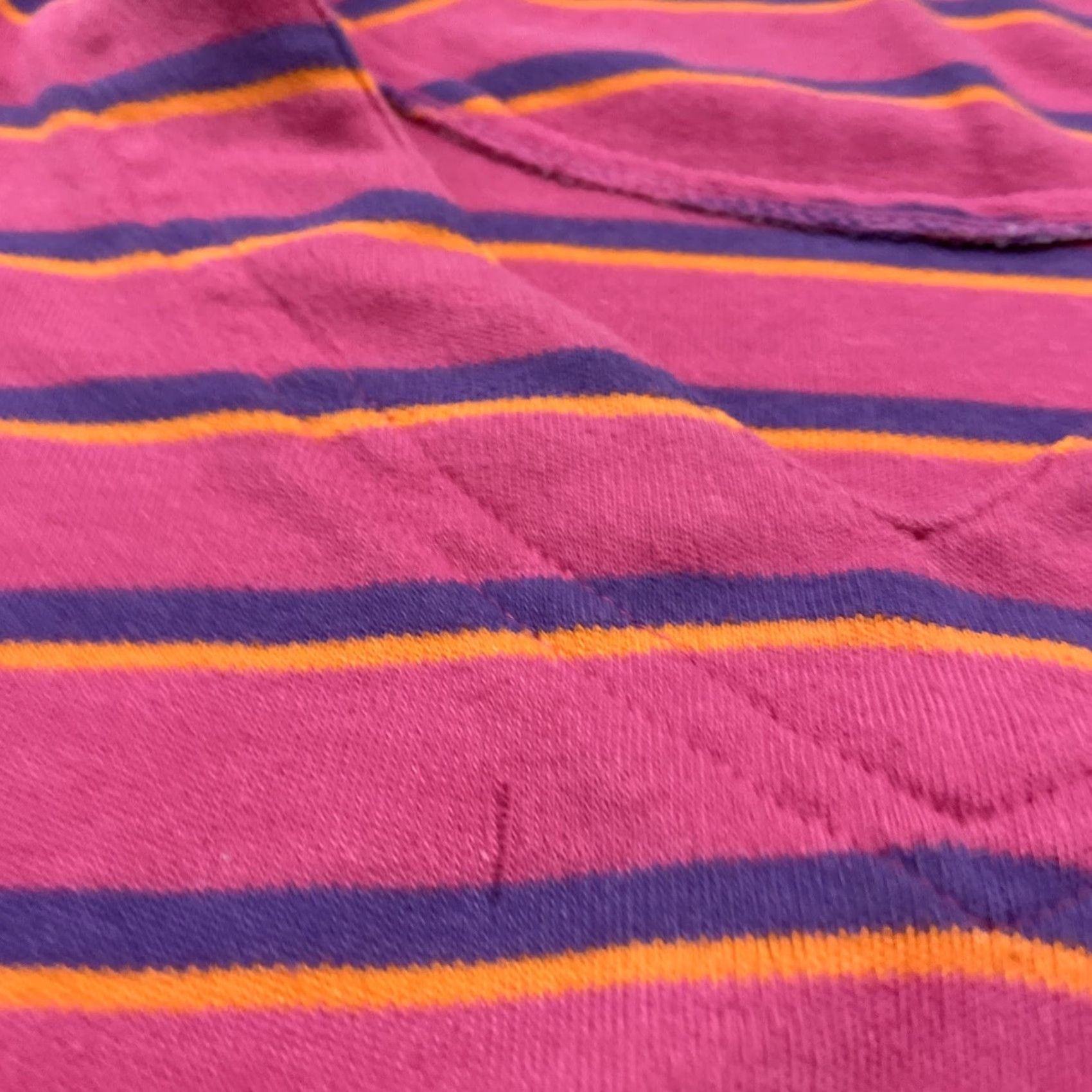 Vintage VINTAGE Karen Scott Sweater Women L 90s Streetwear Pink Orange Striped V Knit Dolman Sleeve Slim Fit Casual Womens Size L / US 10 / IT 46 - 7 Thumbnail
