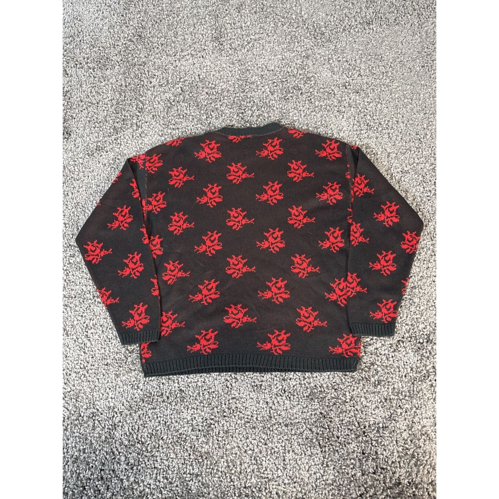 Vintage VINTAGE Pykettes Sweater Womens Large L Black Knit Floral Roses 1980s Pullover Women Size L / US 10 / IT 46 - 5 Thumbnail
