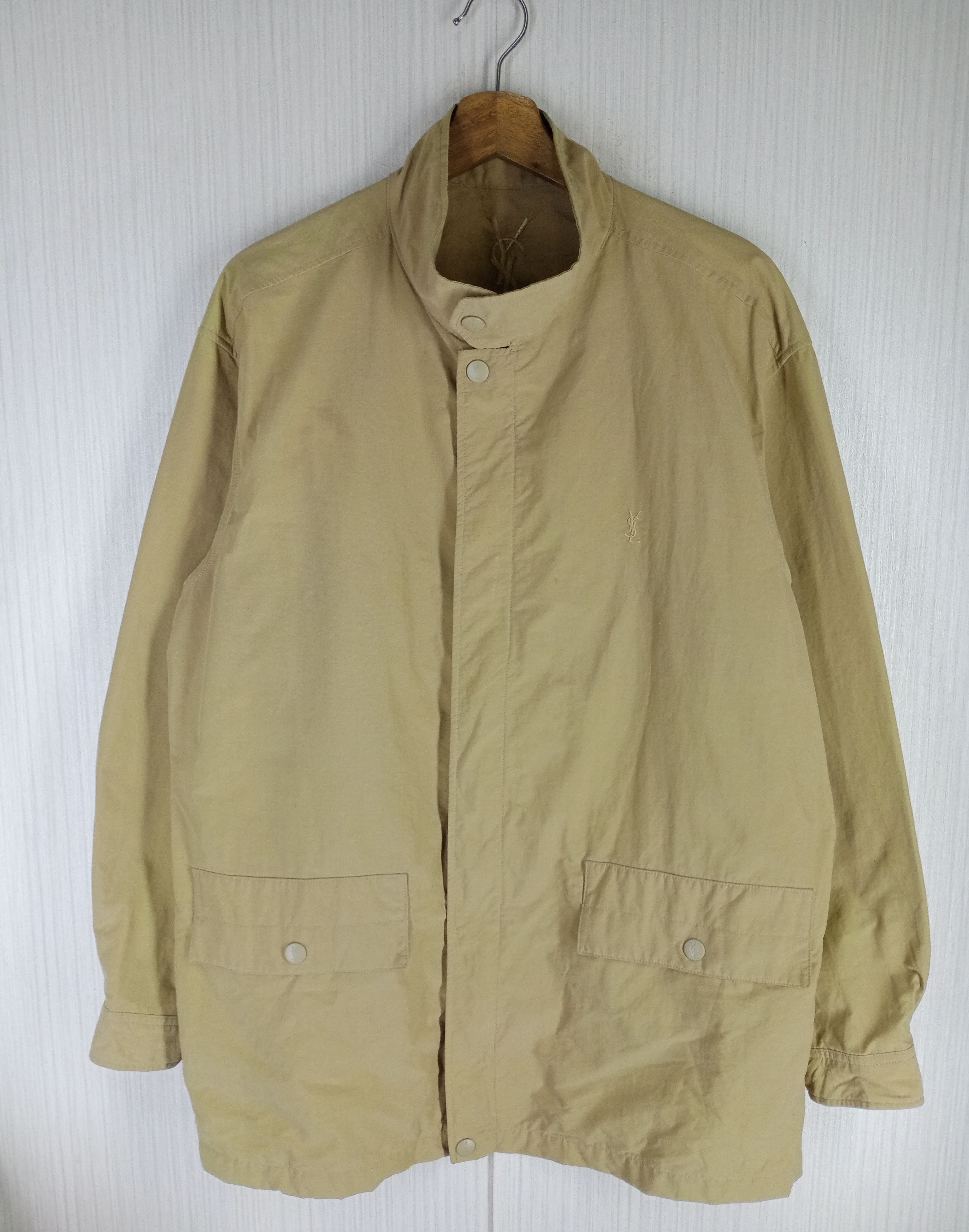 Yves Saint Laurent Rare Vintage Yves Saint Laurent Pour Homme Big Logo Jacket Size US L / EU 52-54 / 3 - 2 Thumbnail