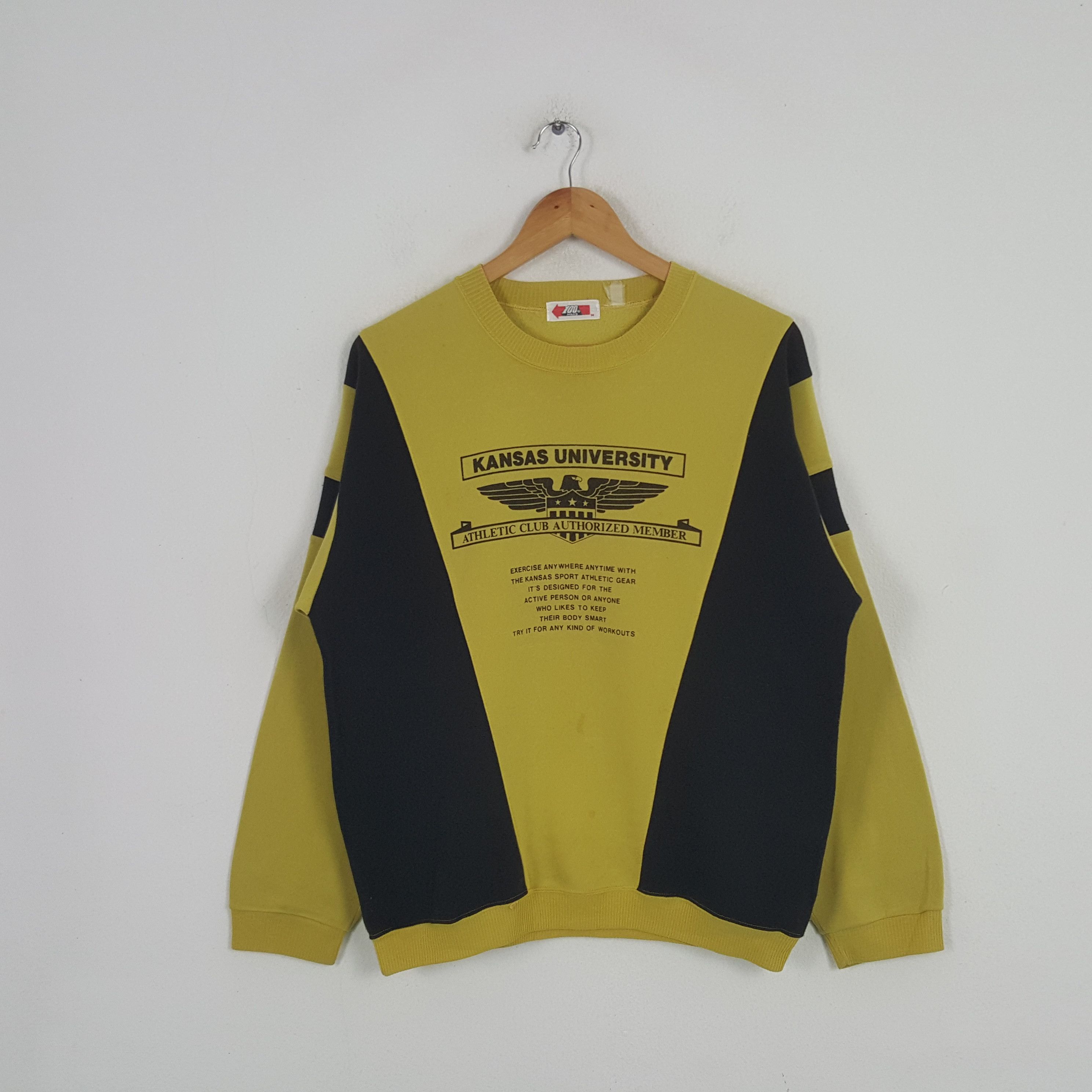 Japanese Brand × Vintage Vintage Kansas University American Sports Style Sweatshirt Size US M / EU 48-50 / 2 - 1 Thumbnail