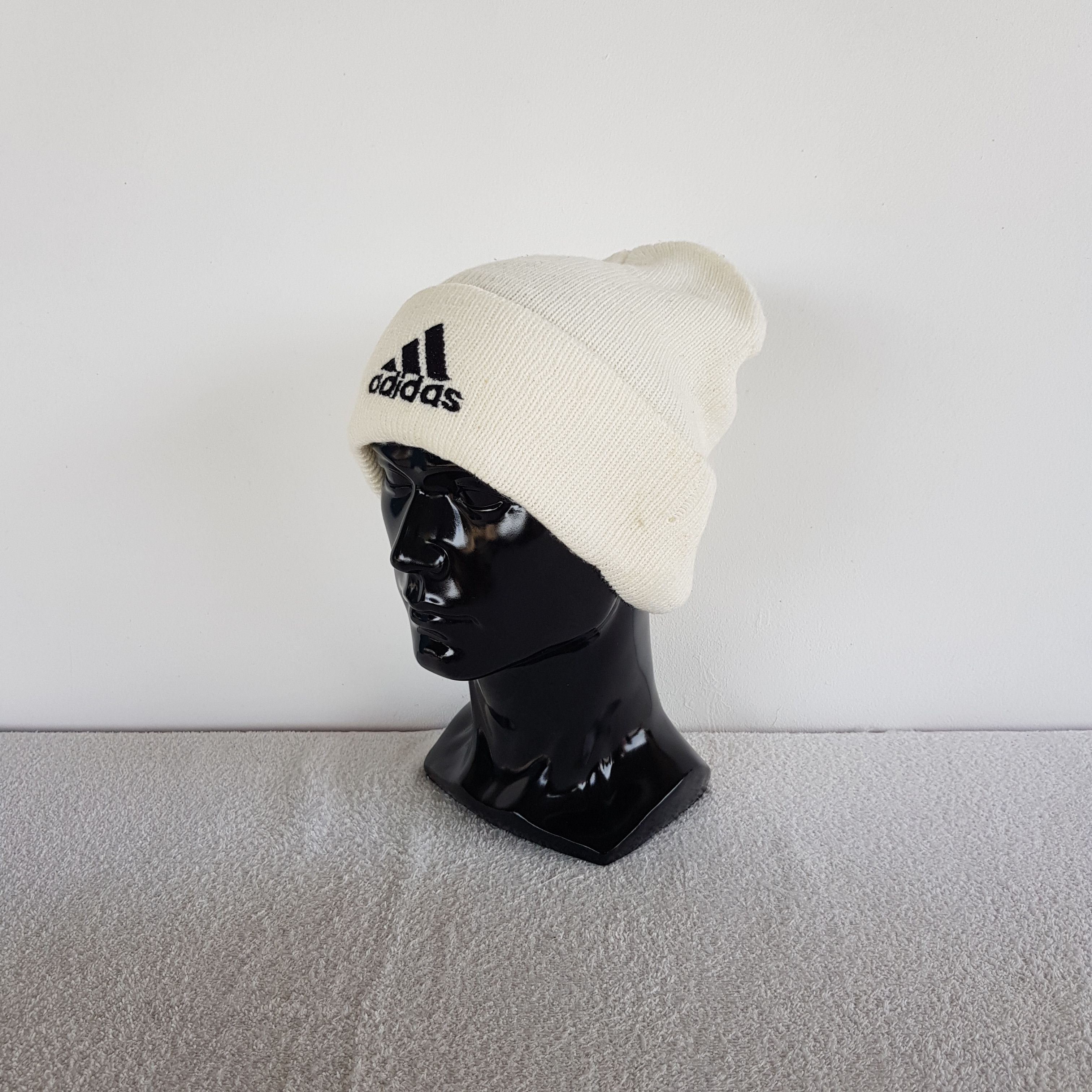 Adidas Vintage Adidas Beanie 90s Adidas Knitted Snow Caps Hats Size ONE SIZE - 1 Thumbnail