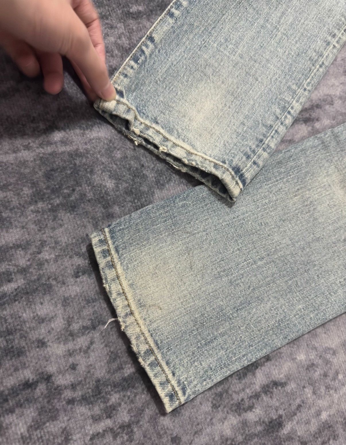 Saint Laurent Paris SLP 16SS Washed Yellow Mud Distressed Slashed Jeans Size US 30 / EU 46 - 5 Thumbnail